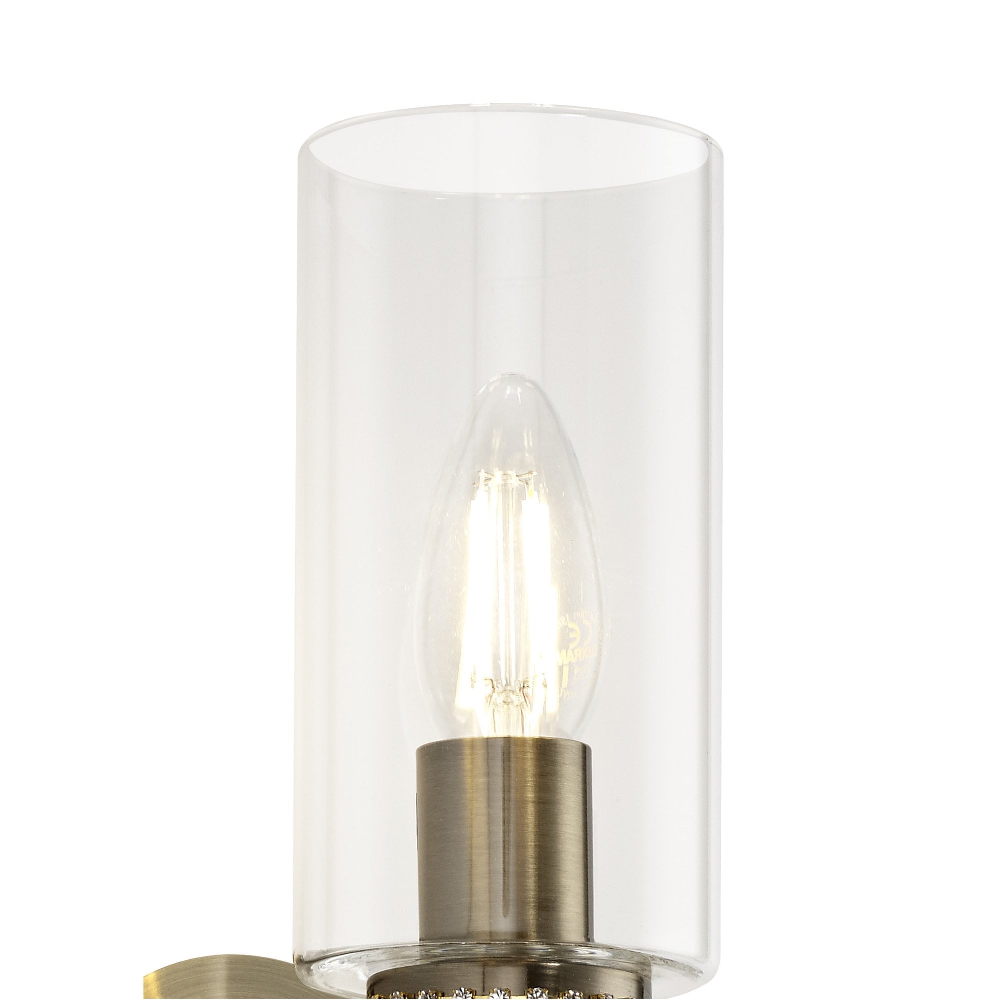 Fabula Heathcote Single Wall Lamp - Antique Brass