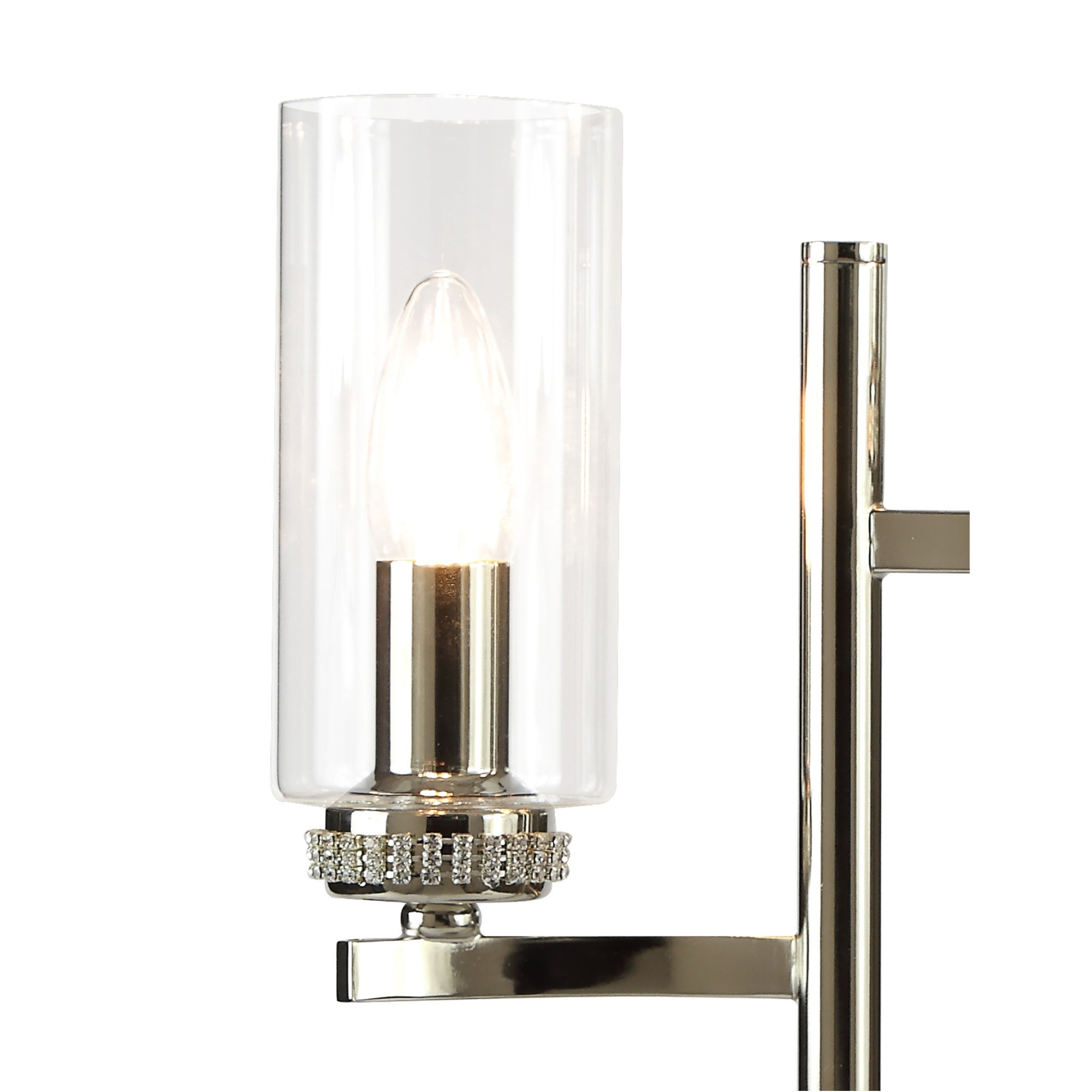 Fabula Heathcote 2 Light Table Lamp - Polished Nickel