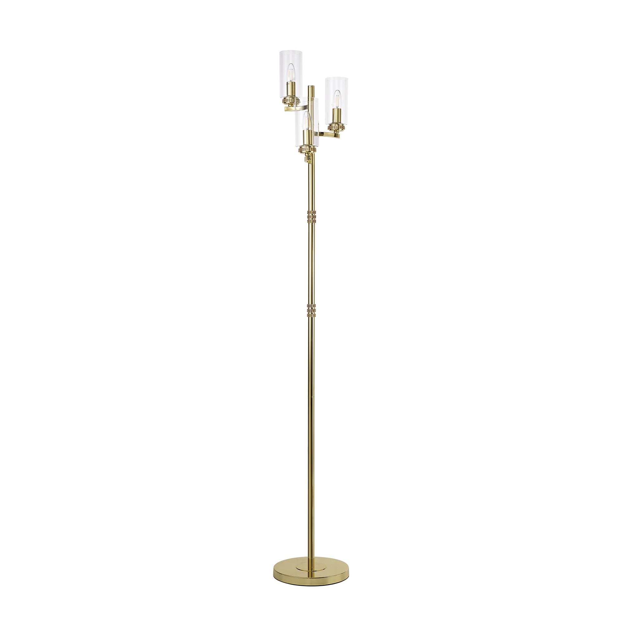 Fabula Heathcote 3 Light Floor Lamp - Polished Gold
