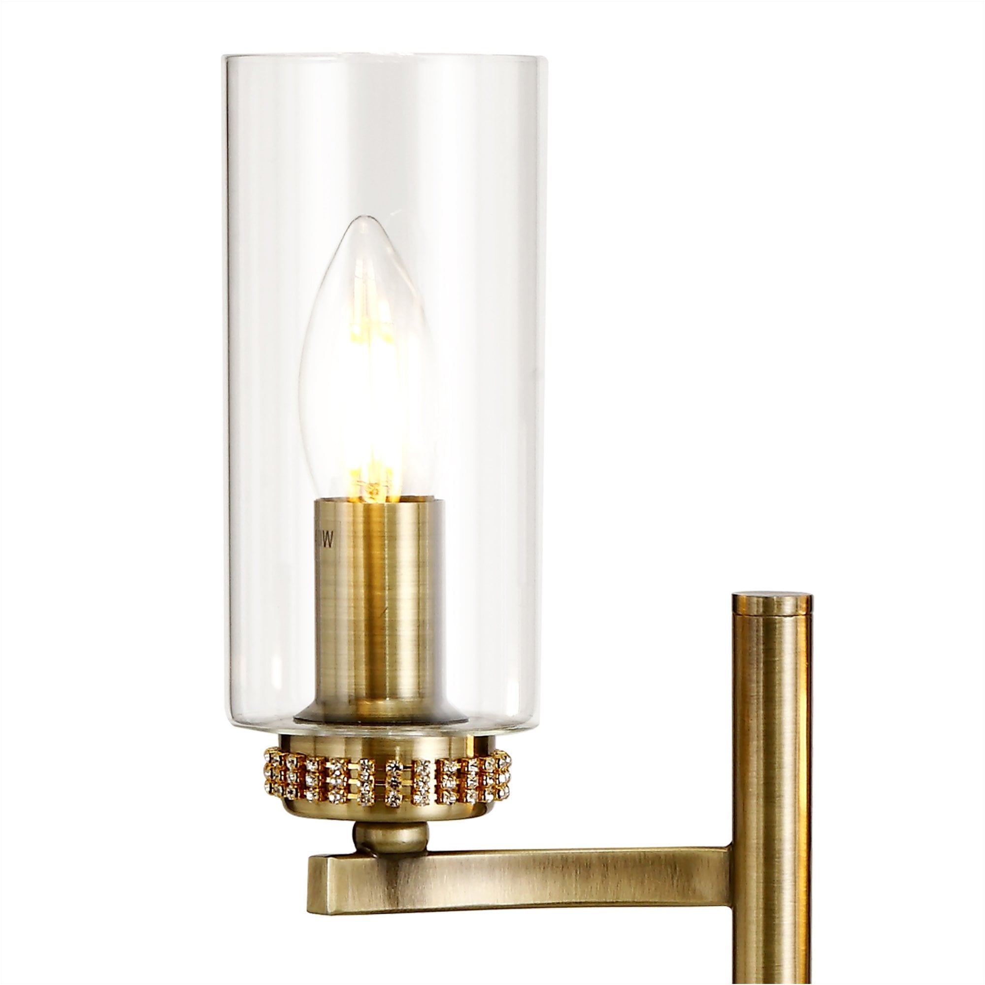 Fabula Heathcote 2 Light Table Lamp - Antique Brass