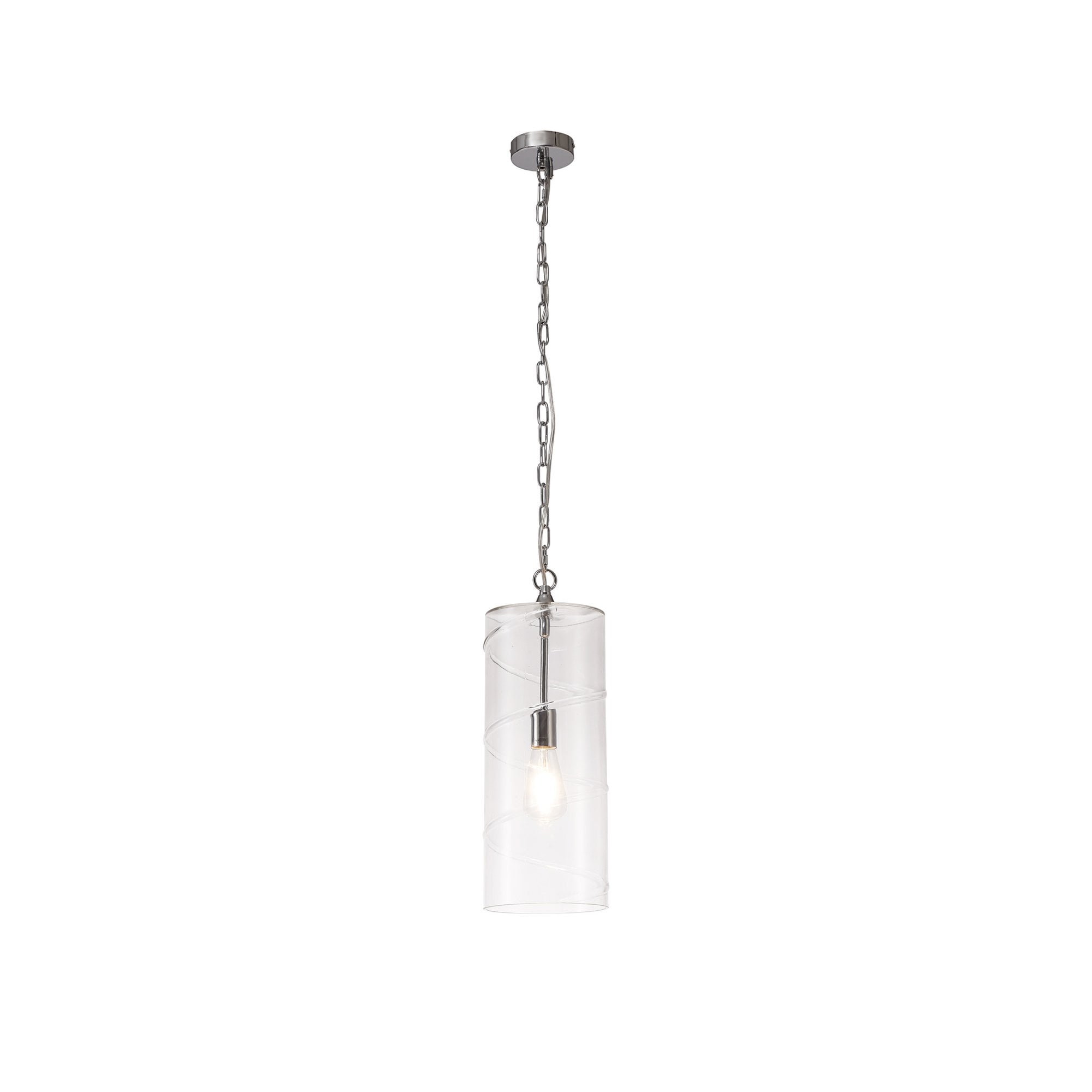 Fabula Elmhurst Pendant - Polished Chrome & Clear Glass