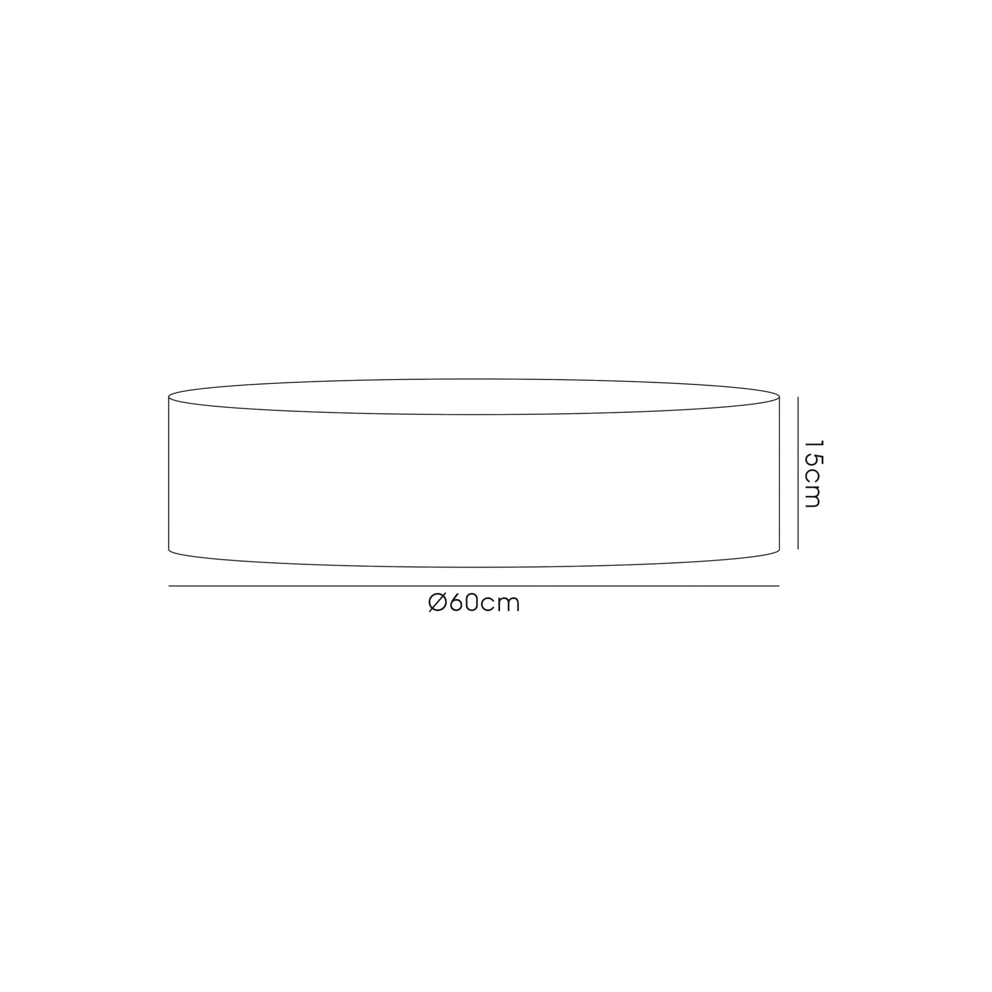 Fabula Buckhurst Round 600 x 150mm Shade - Gold & Black - Shade Only