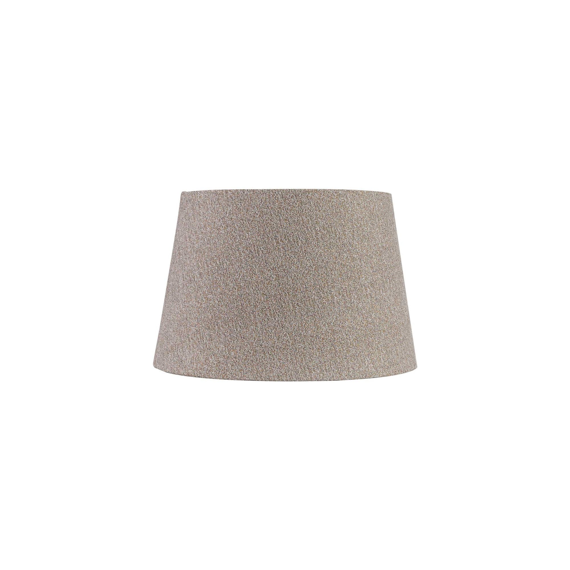Fabula Buckhurst Round 320/400 x 260mm Fabric Shade - Multi & White Laminate - Shade Only