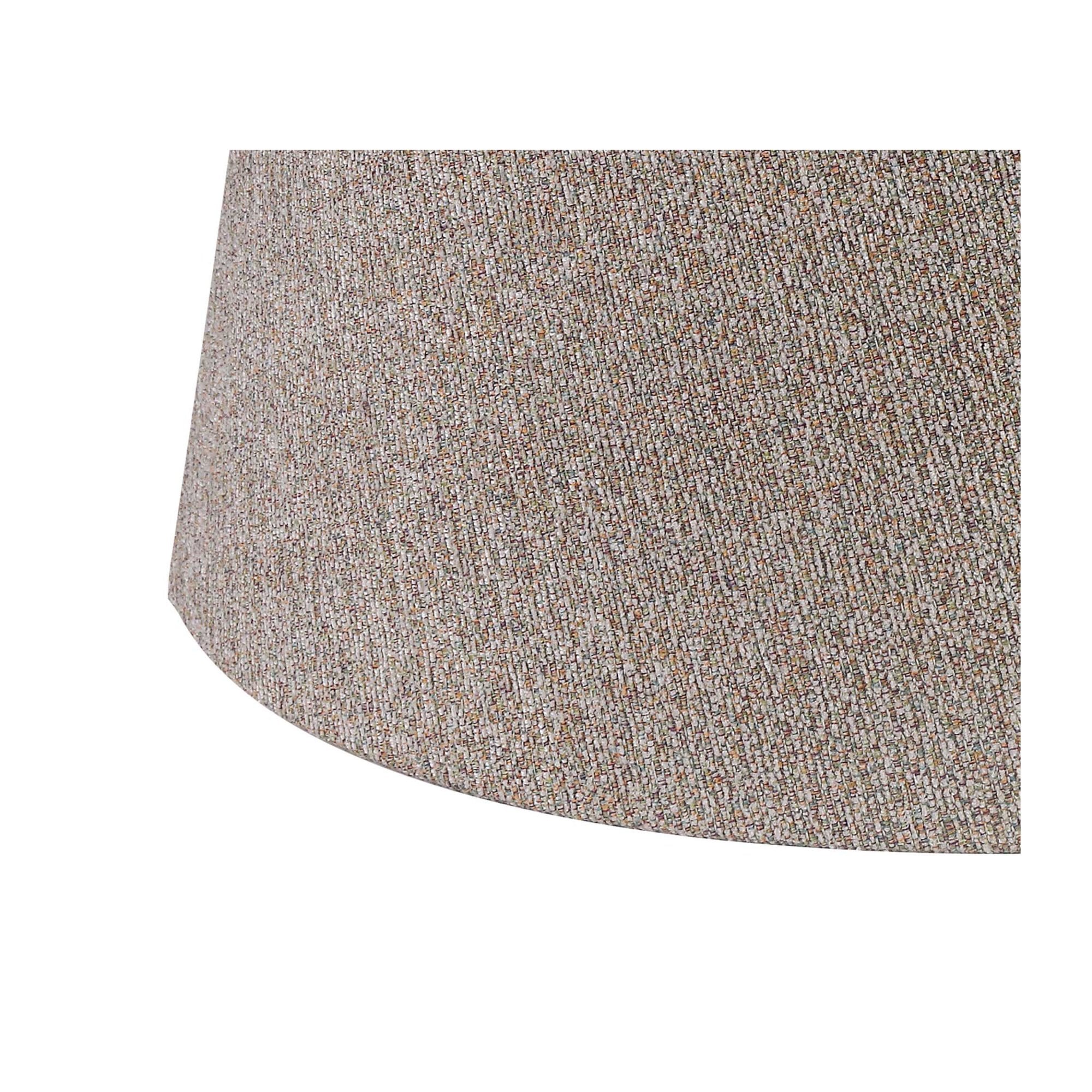 Fabula Buckhurst Round 350/450 x 280mm Fabric Shade - Multi & White Laminate - Shade Only