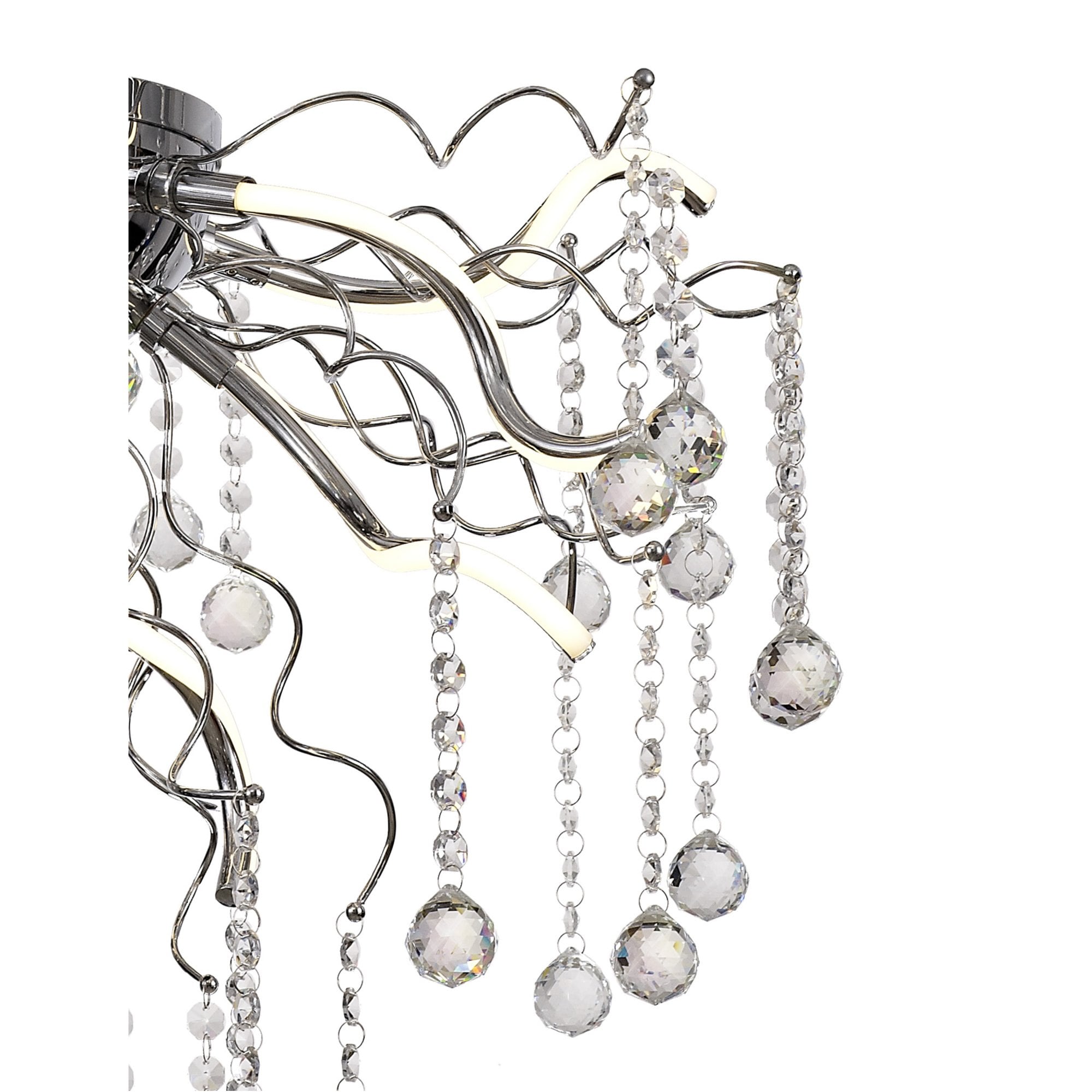 Fabula Alderton Dimmable 12 Light LED Flush Light - Polished Chrome