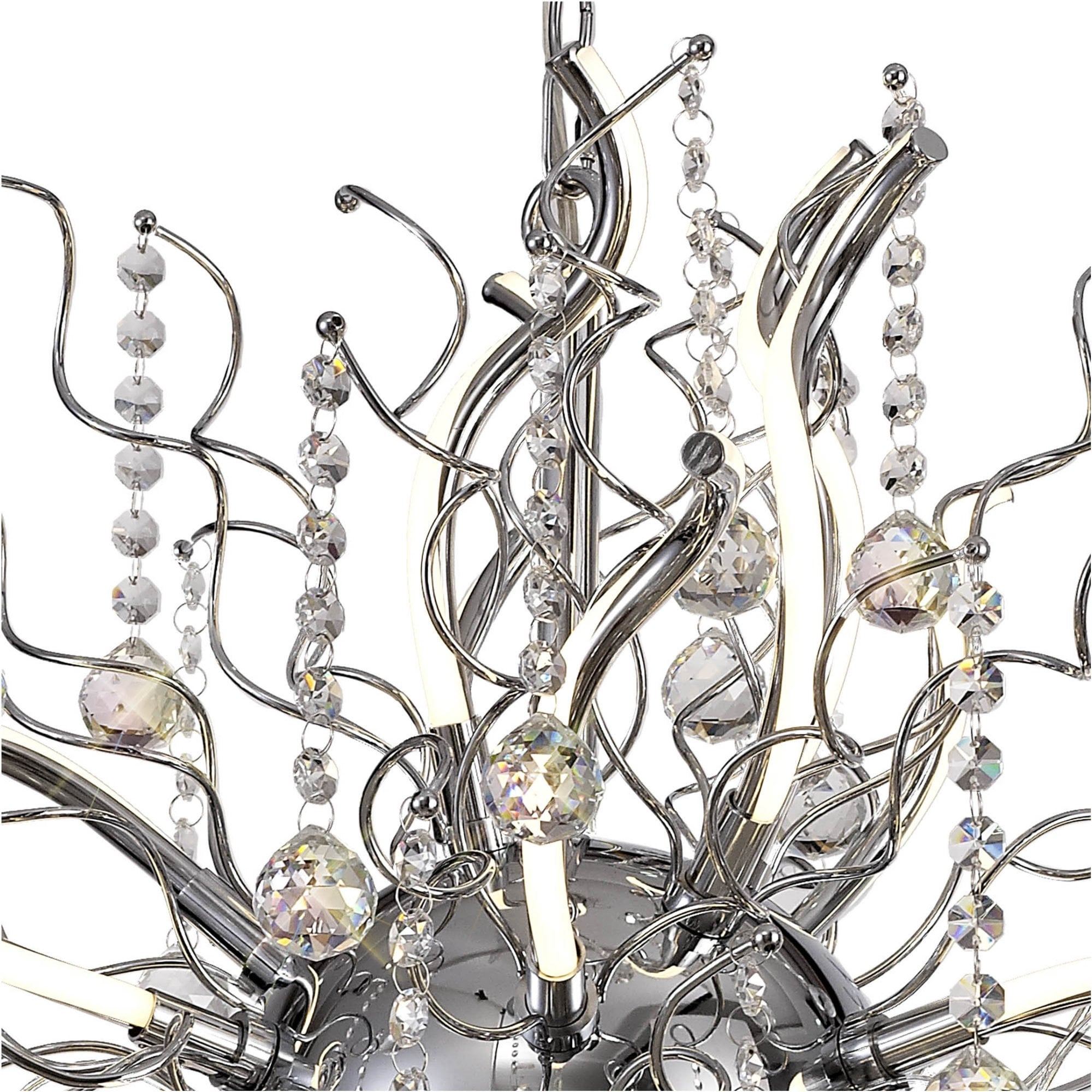 Fabula Alderton Dimmable 24 Light LED Pendant - Polished Chrome