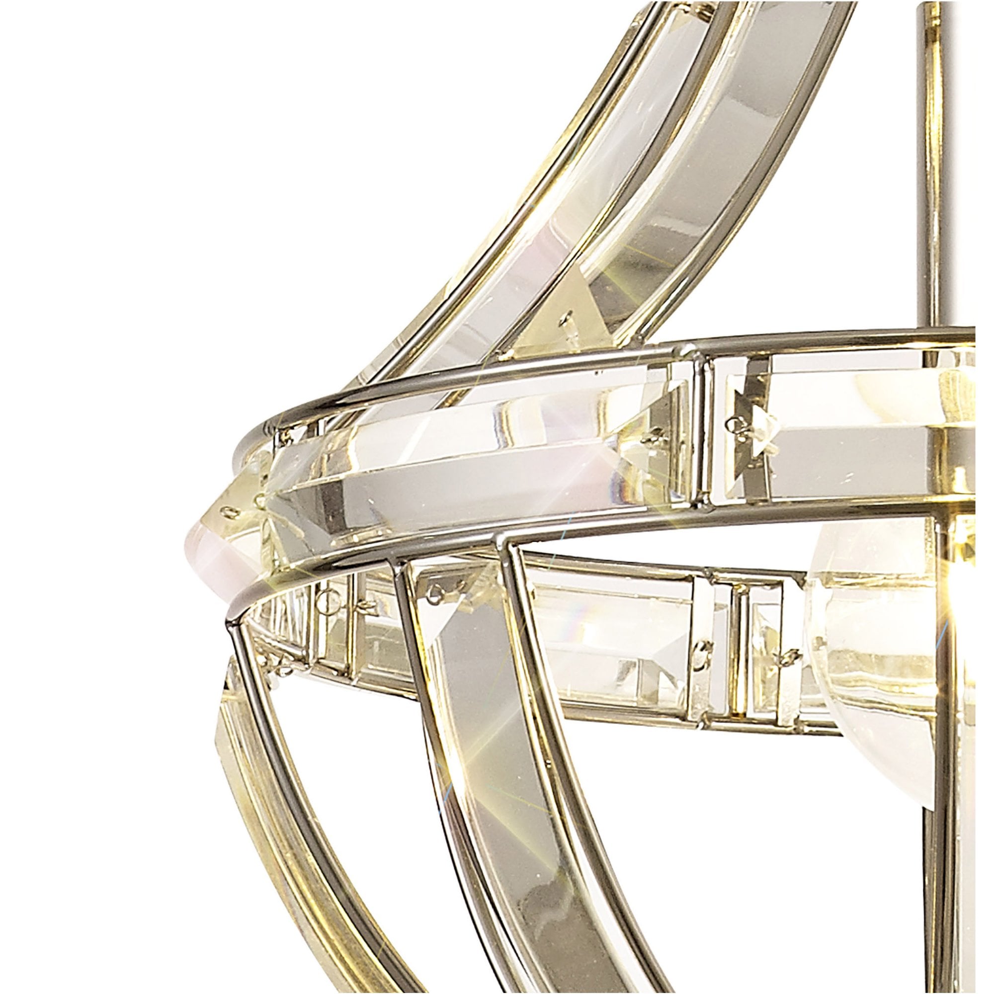 Fabula Woodford Single Teardrop Pendant - Polished Nickel