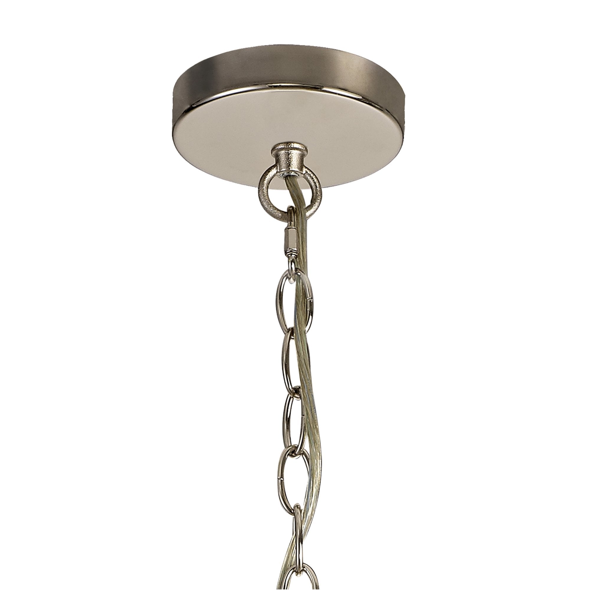 Fabula Woodford 3 Light Diamond Pendant - Polished Nickel