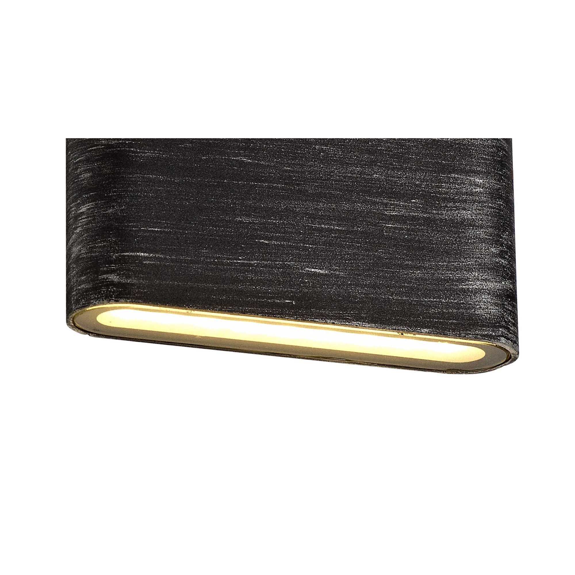 Fabula Danbury 3W LED Up & Down Wall Lamp - Black Silver - IP54