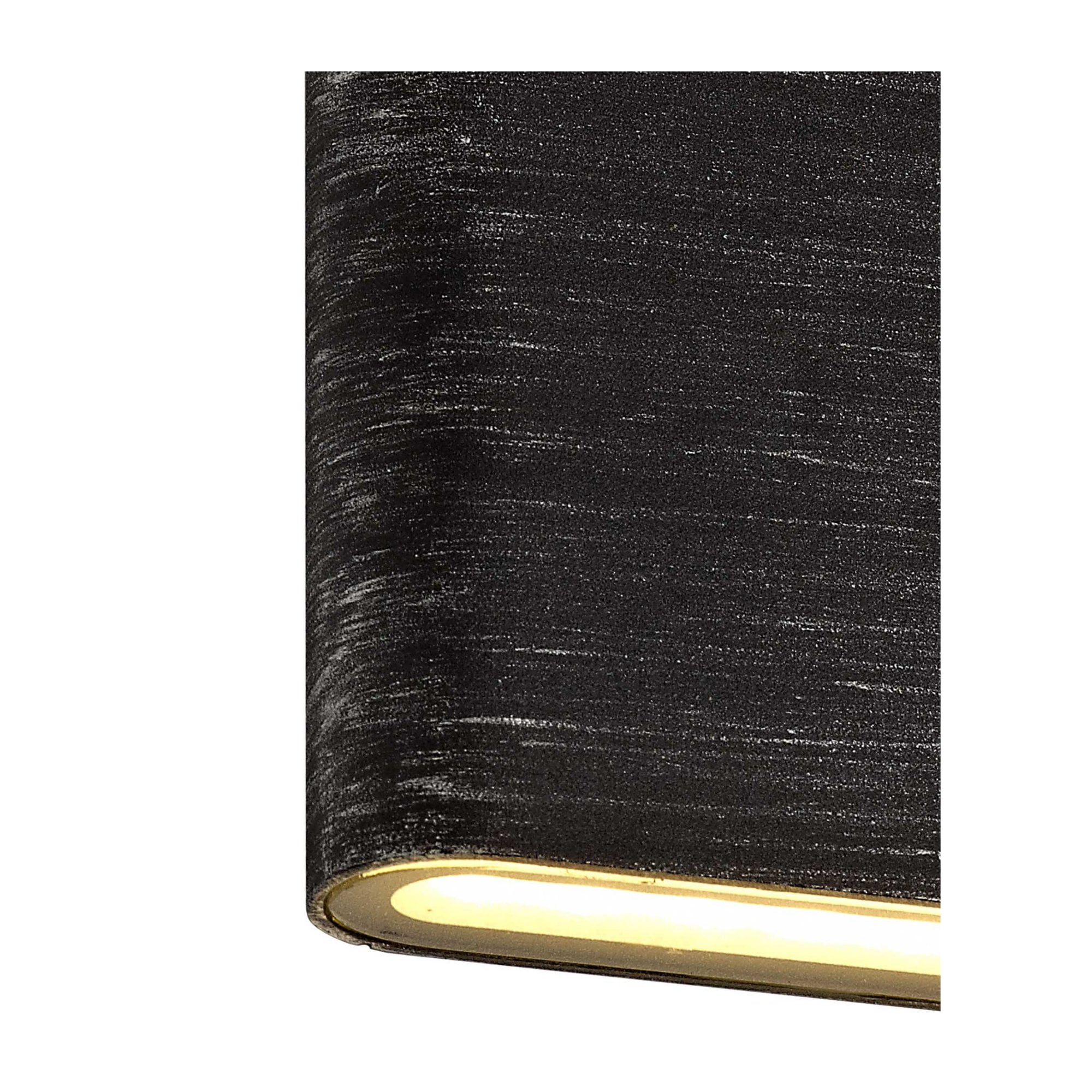 Fabula Danbury 3W LED Up & Down Wall Lamp - Black Silver - IP54