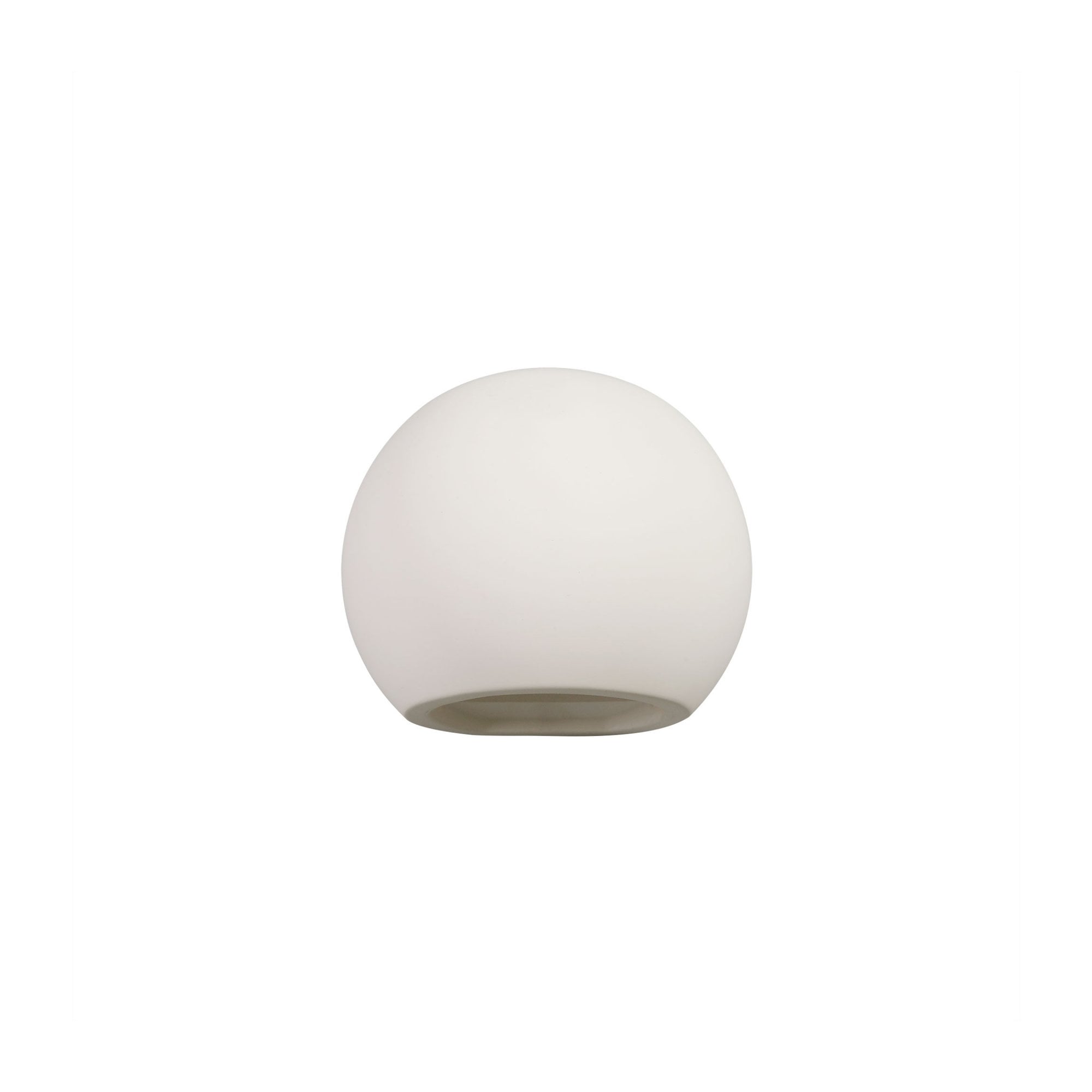 Fabula Theydon Round Ball Up & Down Wall Lamp - White Paintable Gypsum