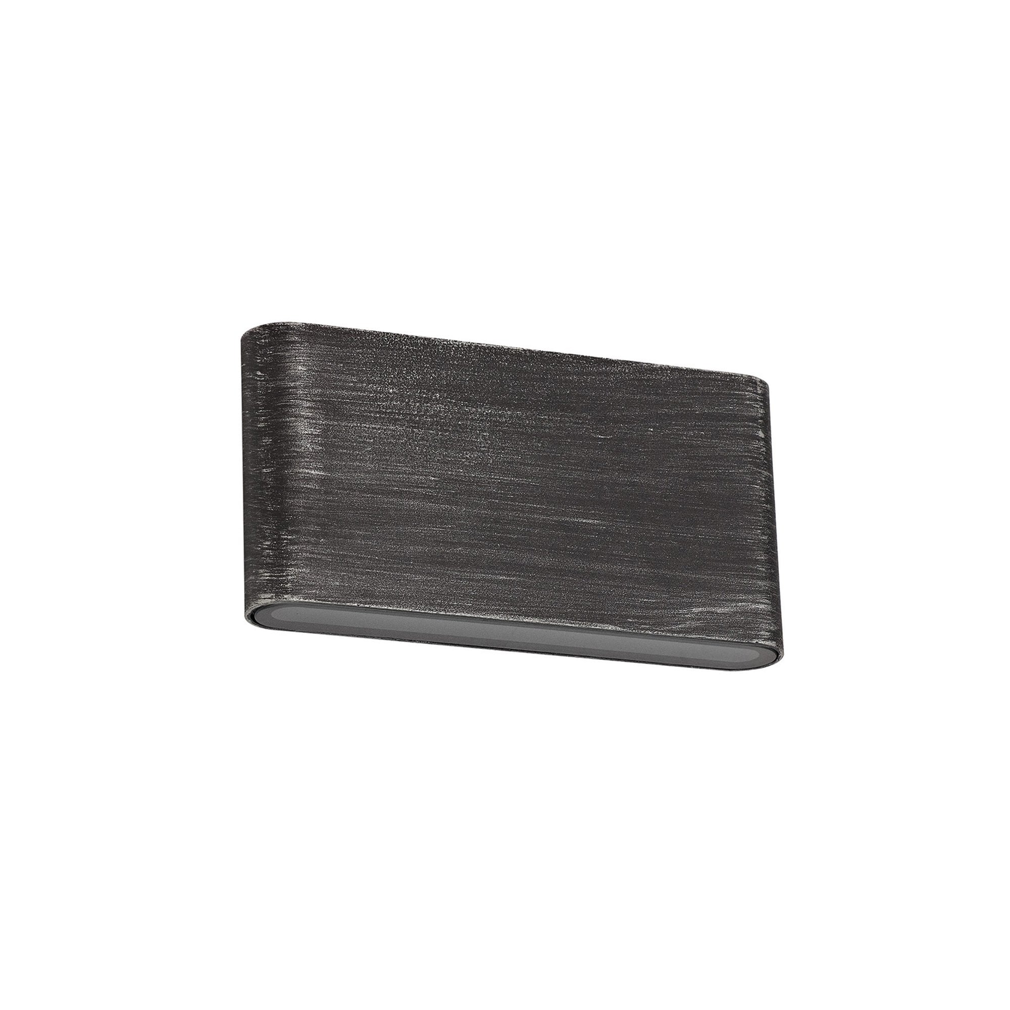 Fabula Danbury 6W LED Up & Down Wall Lamp - Black Silver - IP54