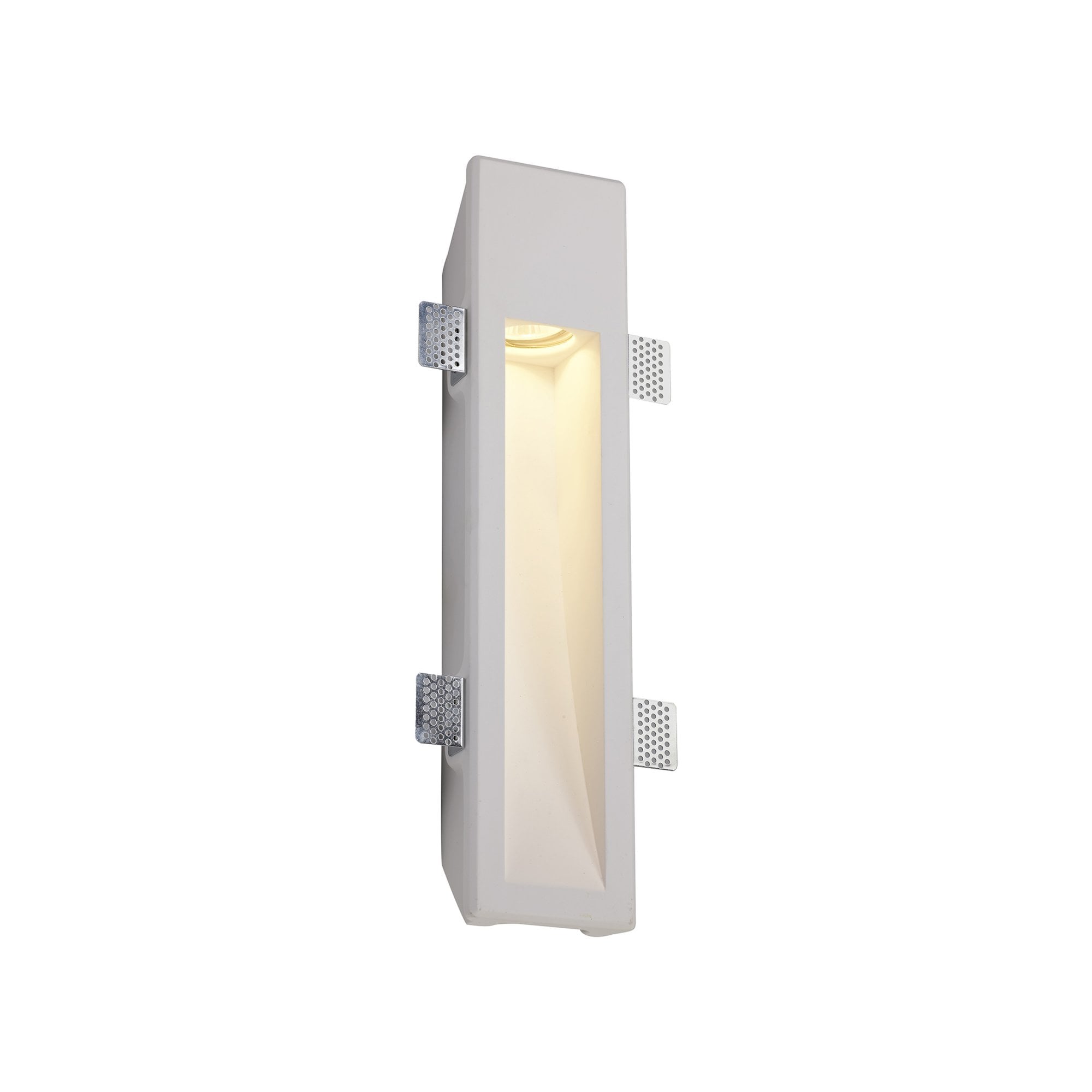 Fabula Theydon Large Recessed Wall Lamp - White Paintable Gypsum