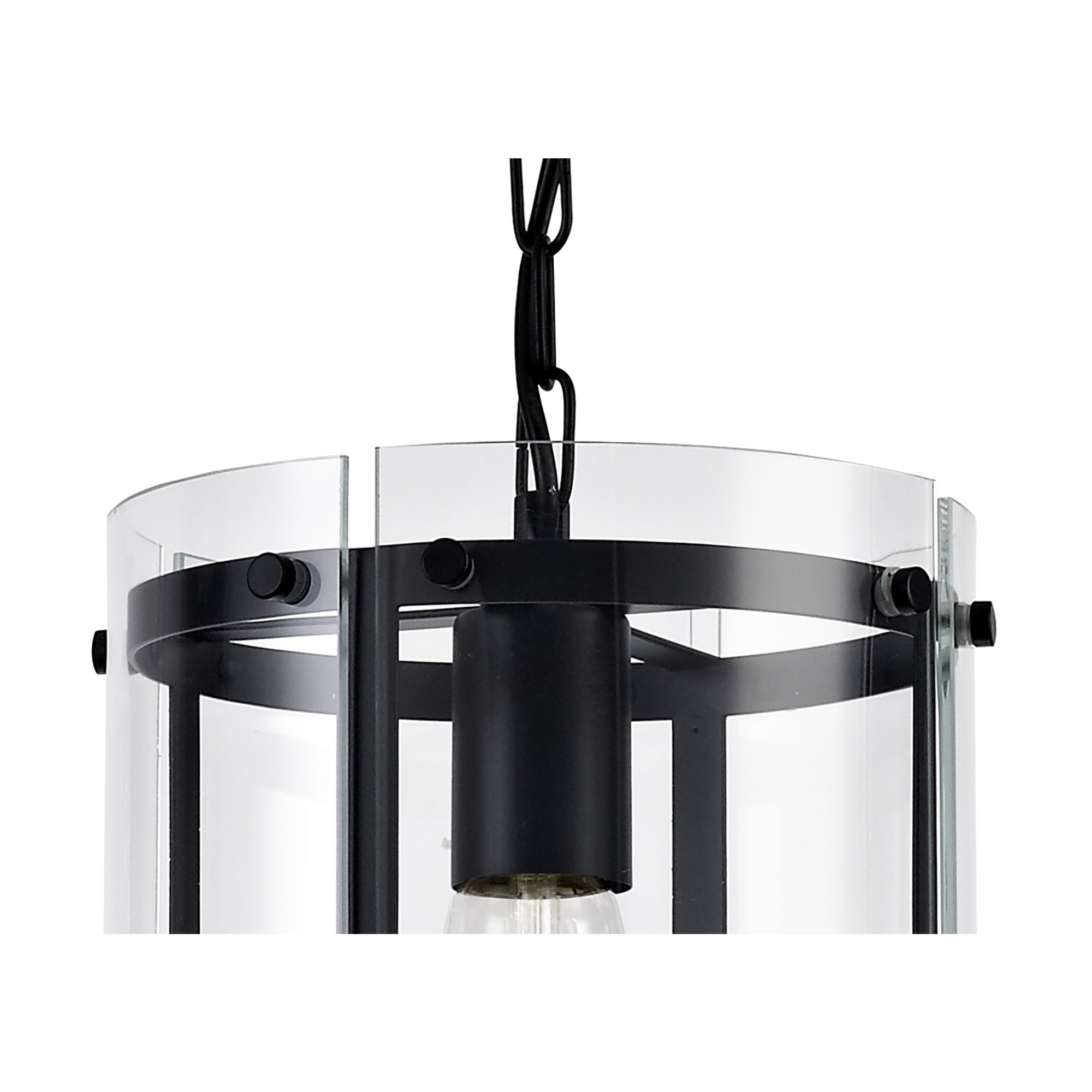 Fabula Regents Single Pendant - Matt Black
