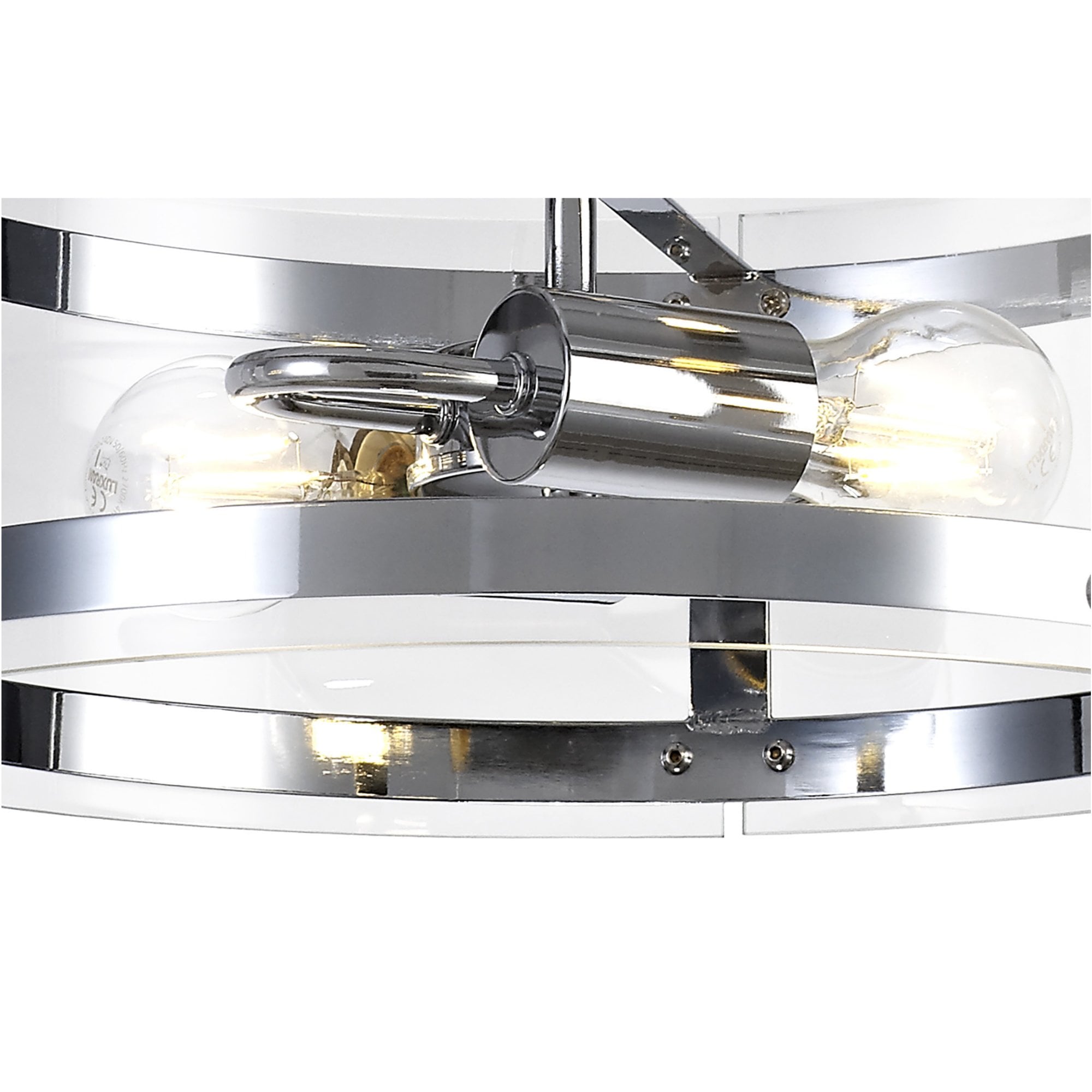 Fabula Regents 2 Light Pendant - Polished Chrome