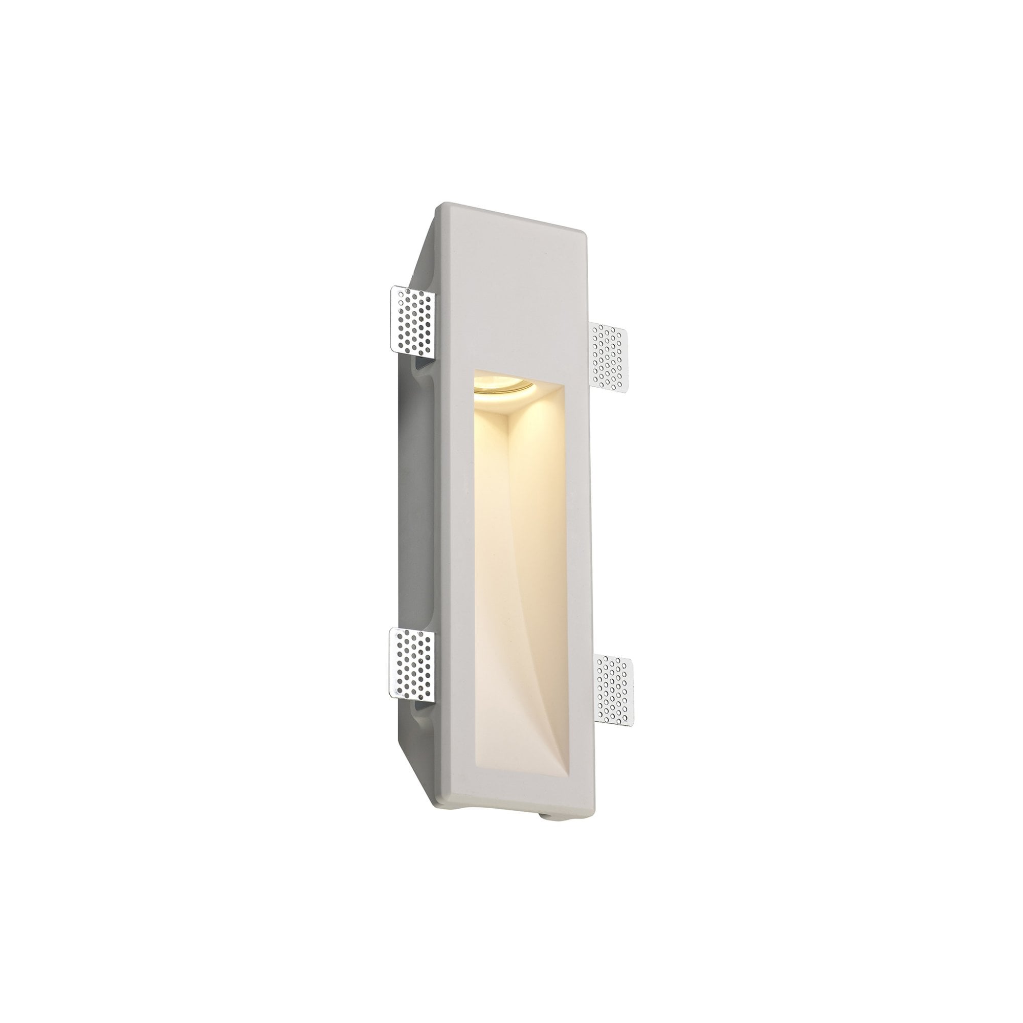 Fabula Theydon Medium Recessed Wall Lamp - White Paintable Gypsum