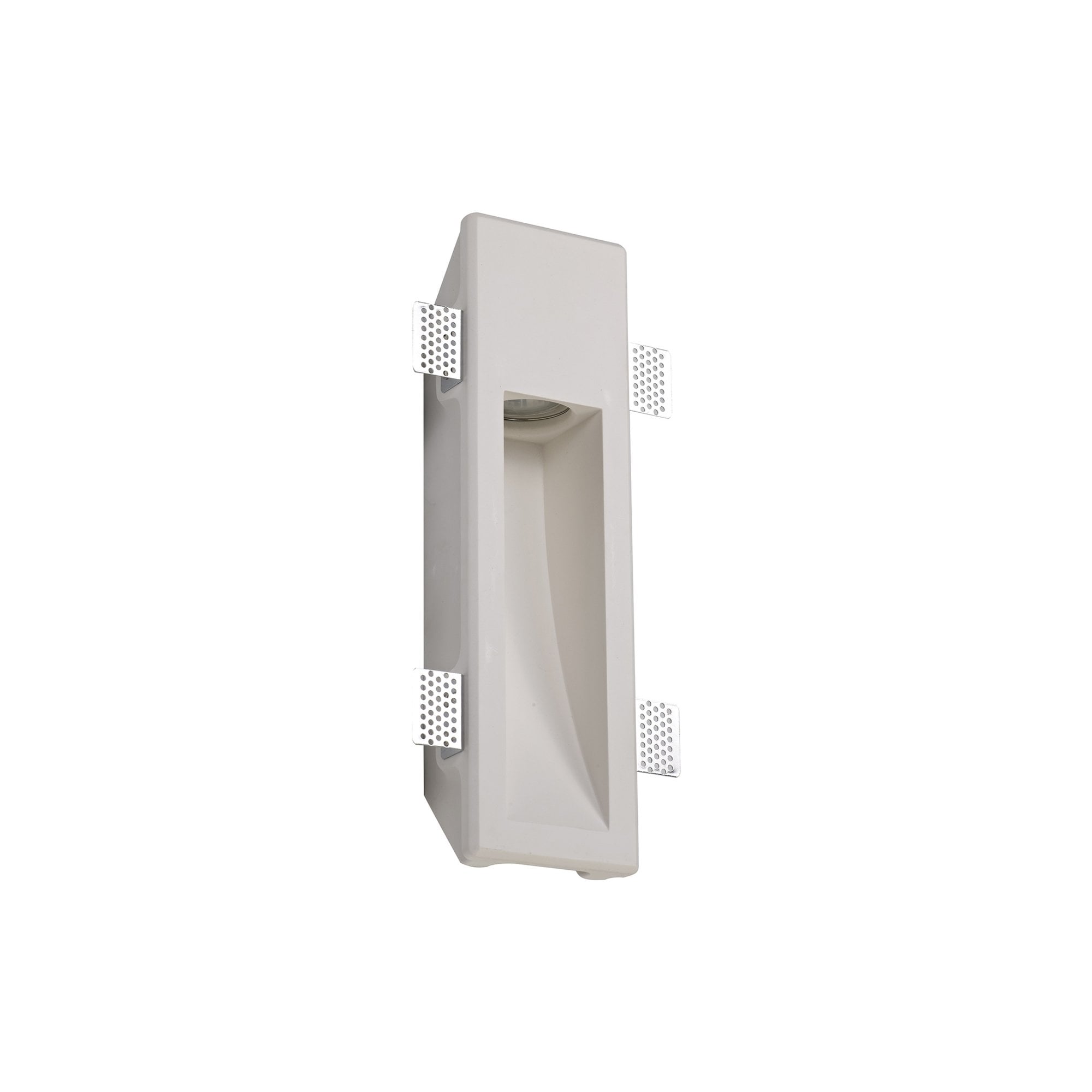 Fabula Theydon Medium Recessed Wall Lamp - White Paintable Gypsum