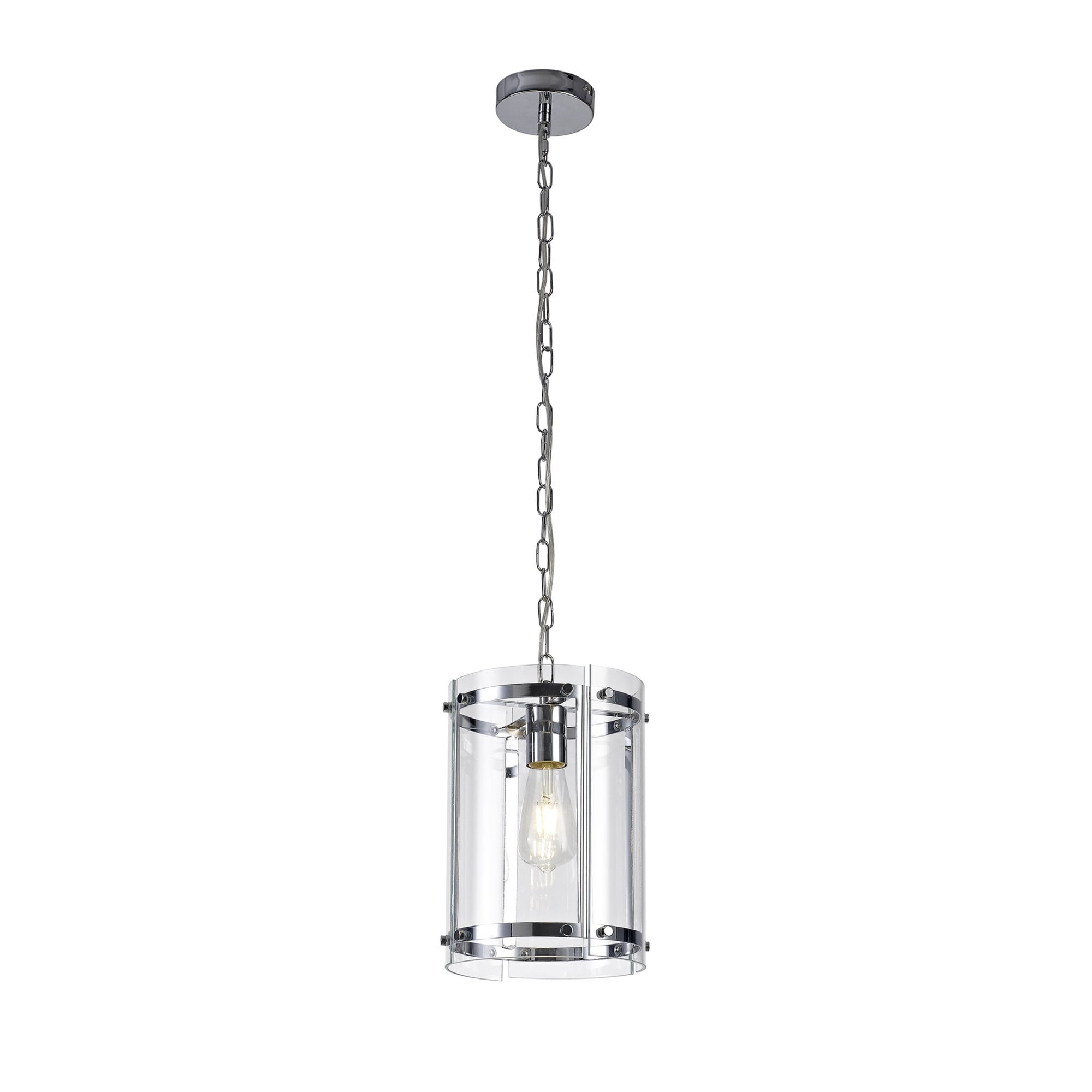 Fabula Regents Single Pendant - Polished Chrome