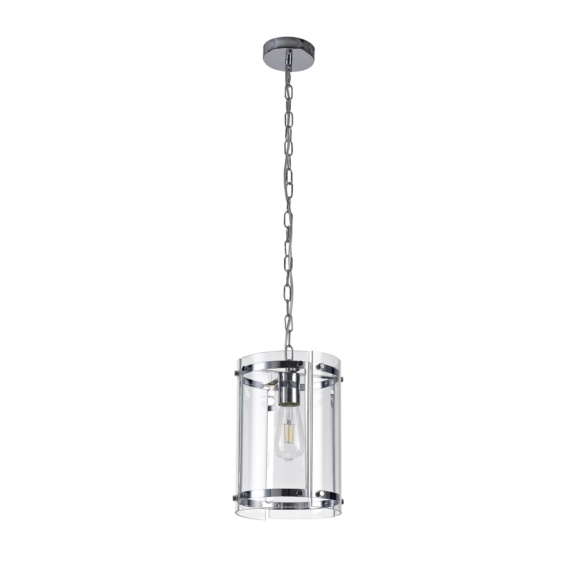 Fabula Regents Single Pendant - Polished Chrome