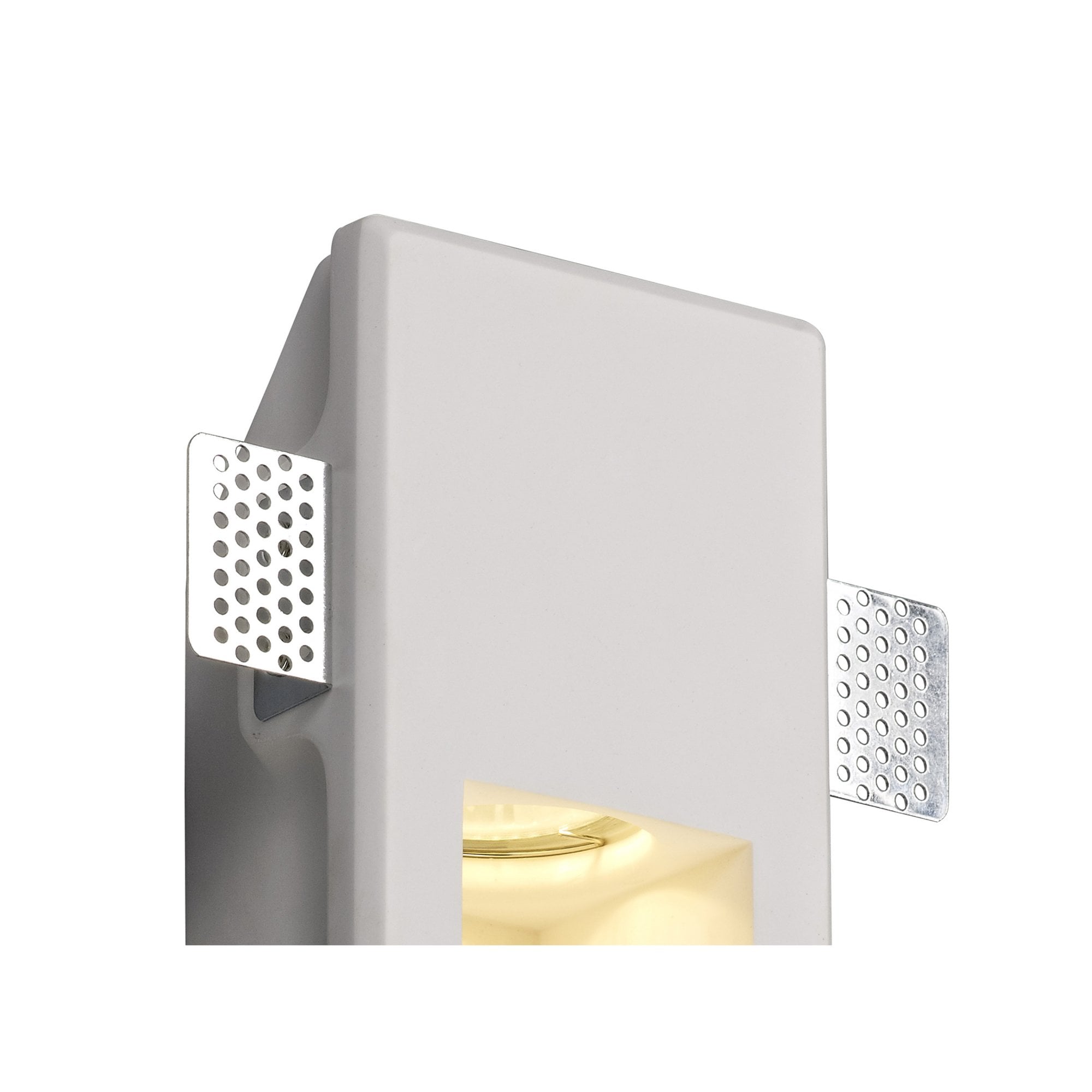 Fabula Theydon Small Recessed Wall Lamp - White Paintable Gypsum