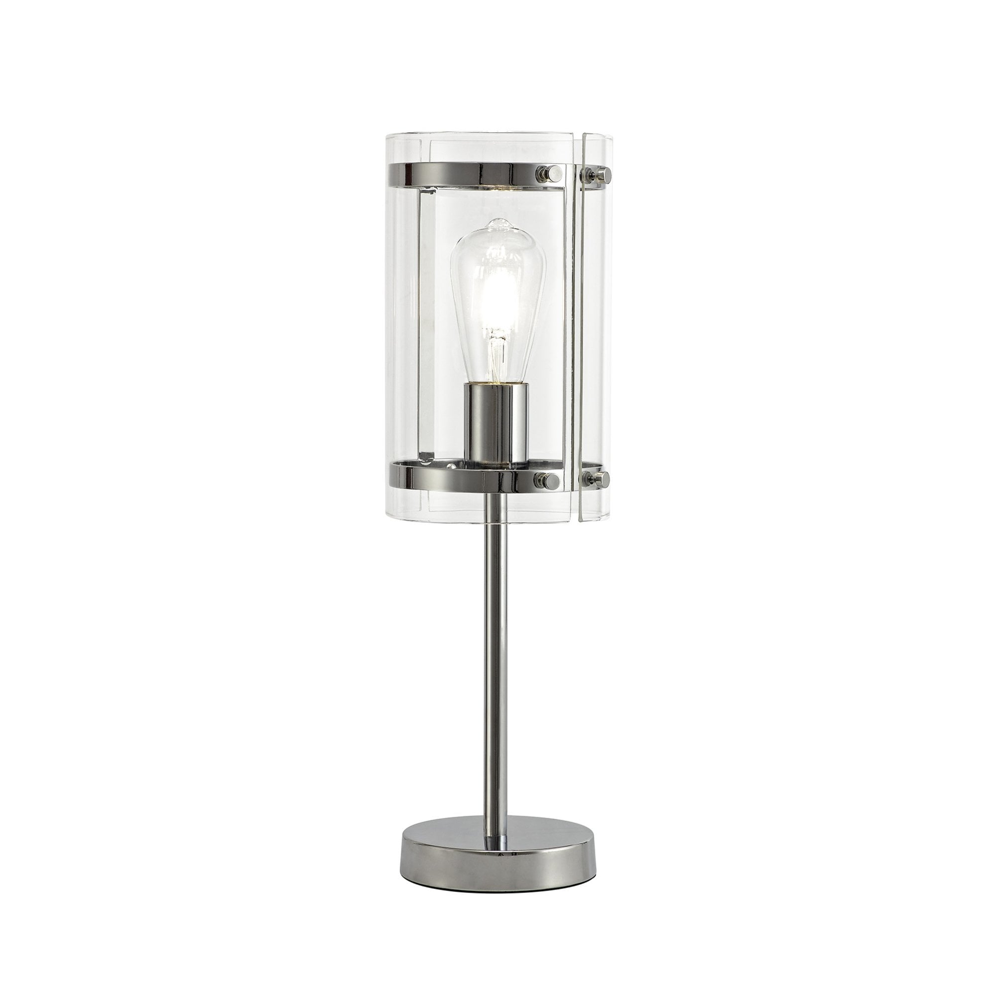 Fabula Regents Single Table Lamp - Polished Chrome