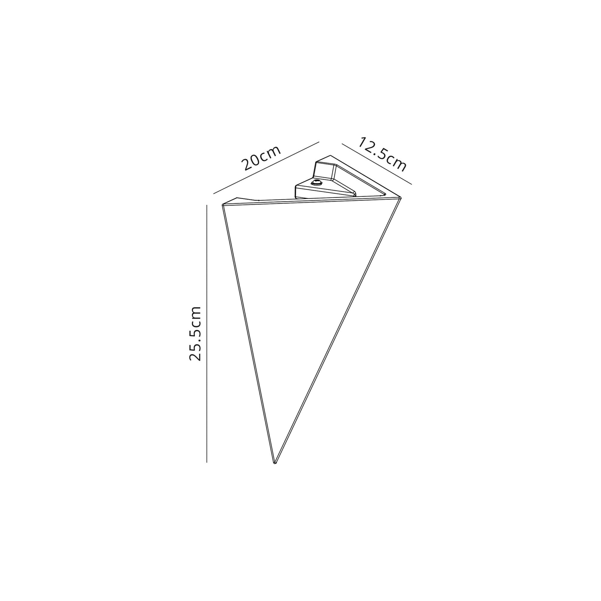 Fabula Theydon Triangle Wall Lamp - White Paintable Gypsum