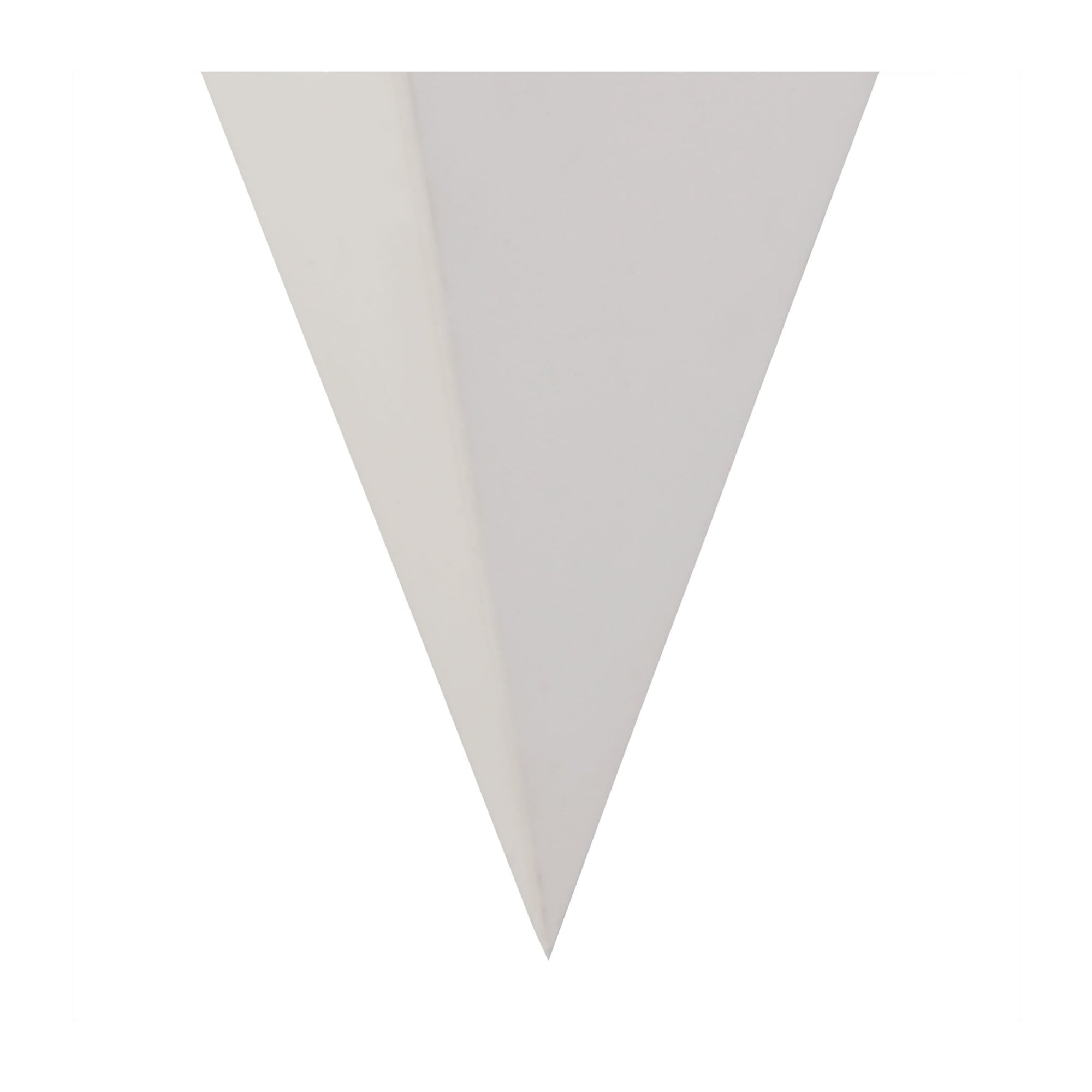 Fabula Theydon Triangle Wall Lamp - White Paintable Gypsum