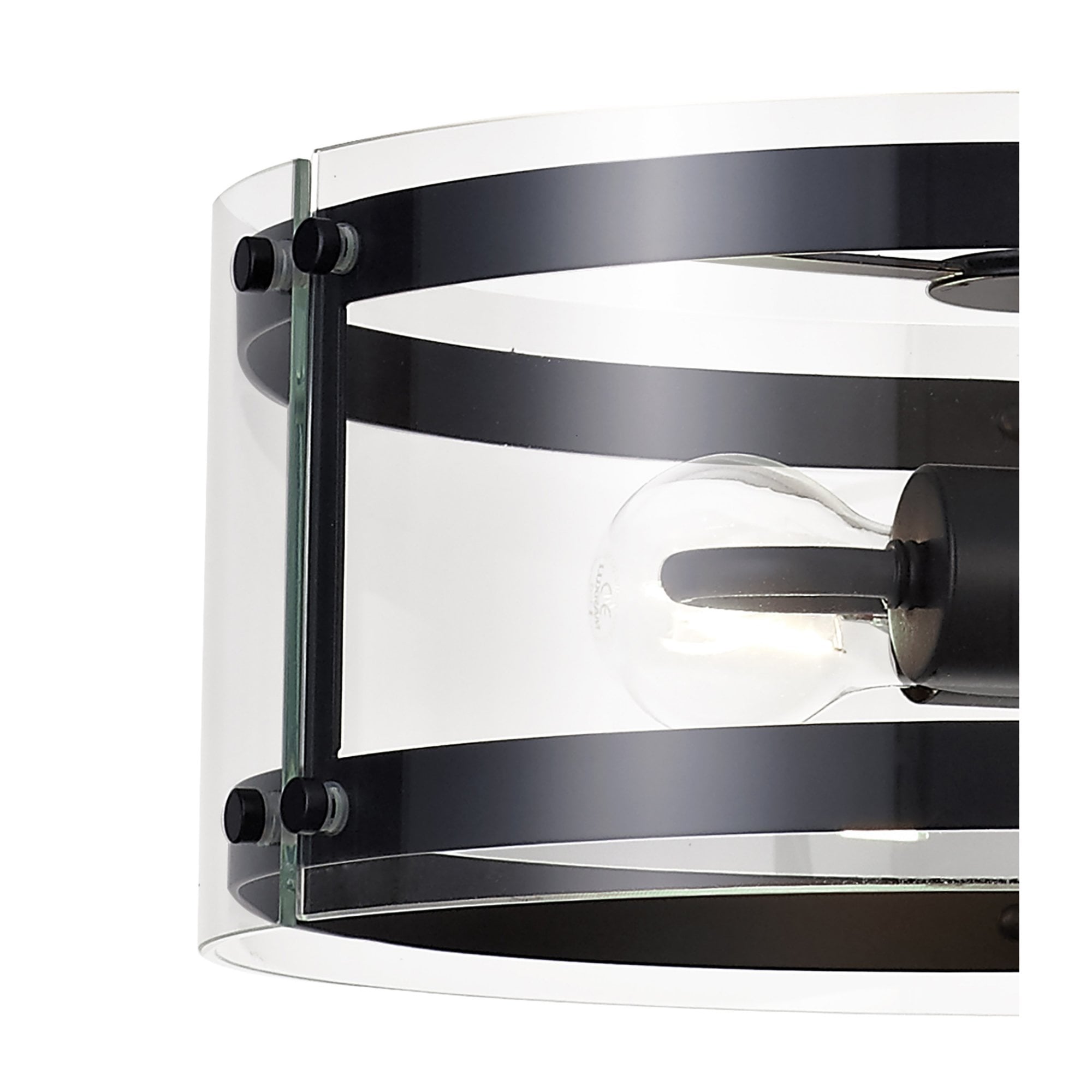 Fabula Regents 2 Light Pendant - Matt Black