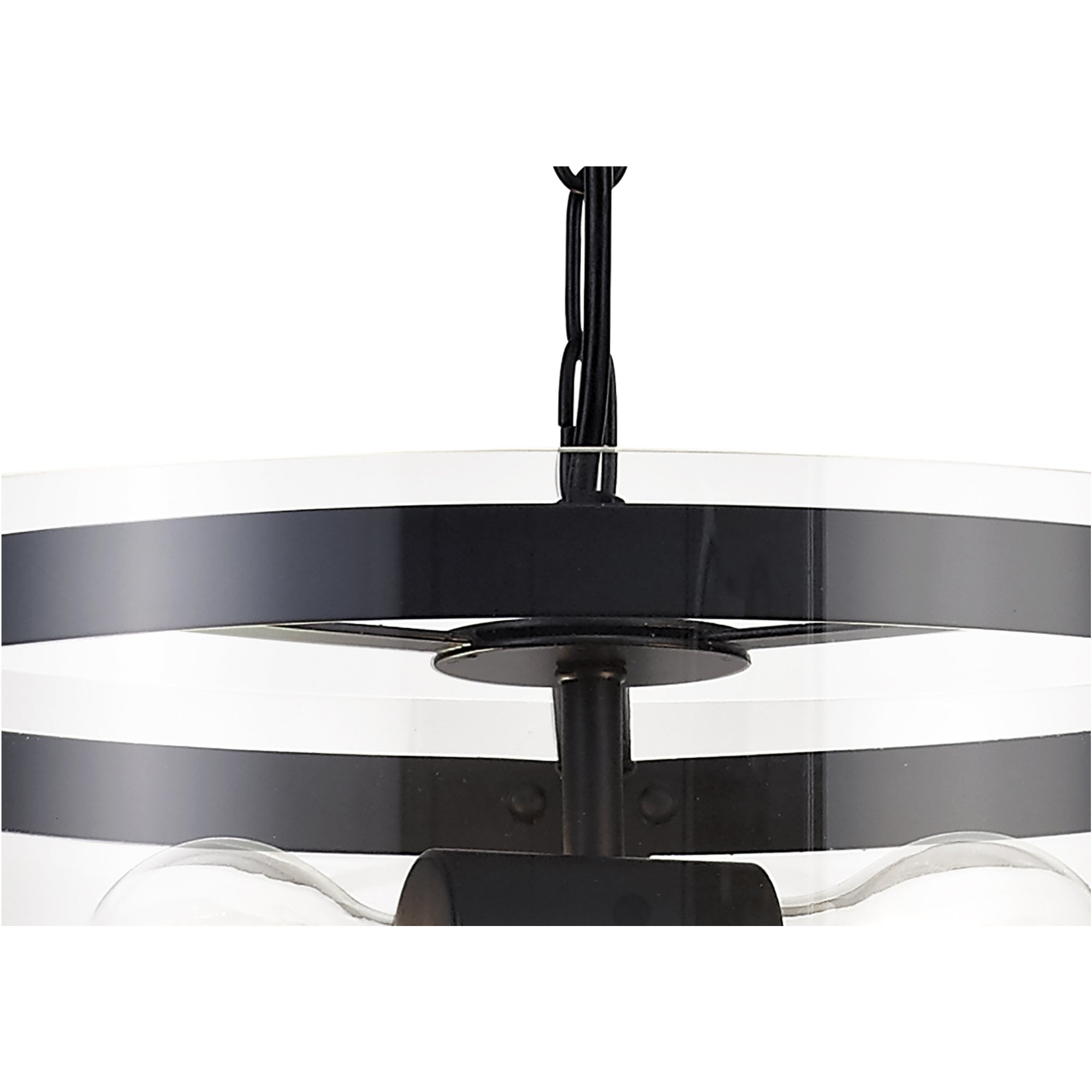 Fabula Regents 2 Light Pendant - Matt Black