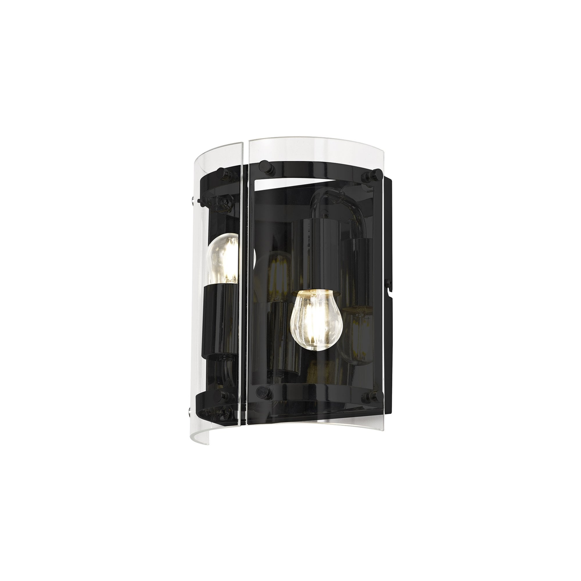 Fabula Regents 2 Light Wall Light - Matt Black