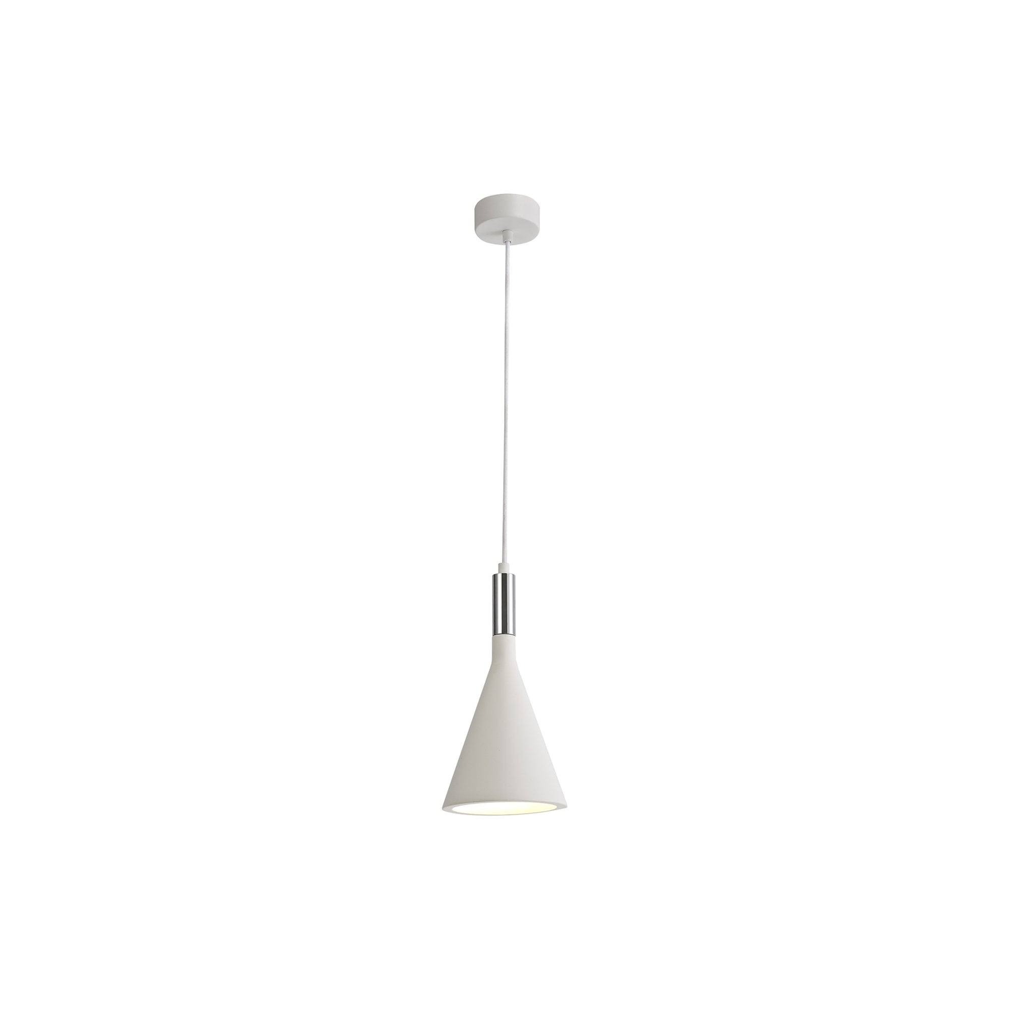 Fabula Theydon Pendant - White Paintable Gypsum