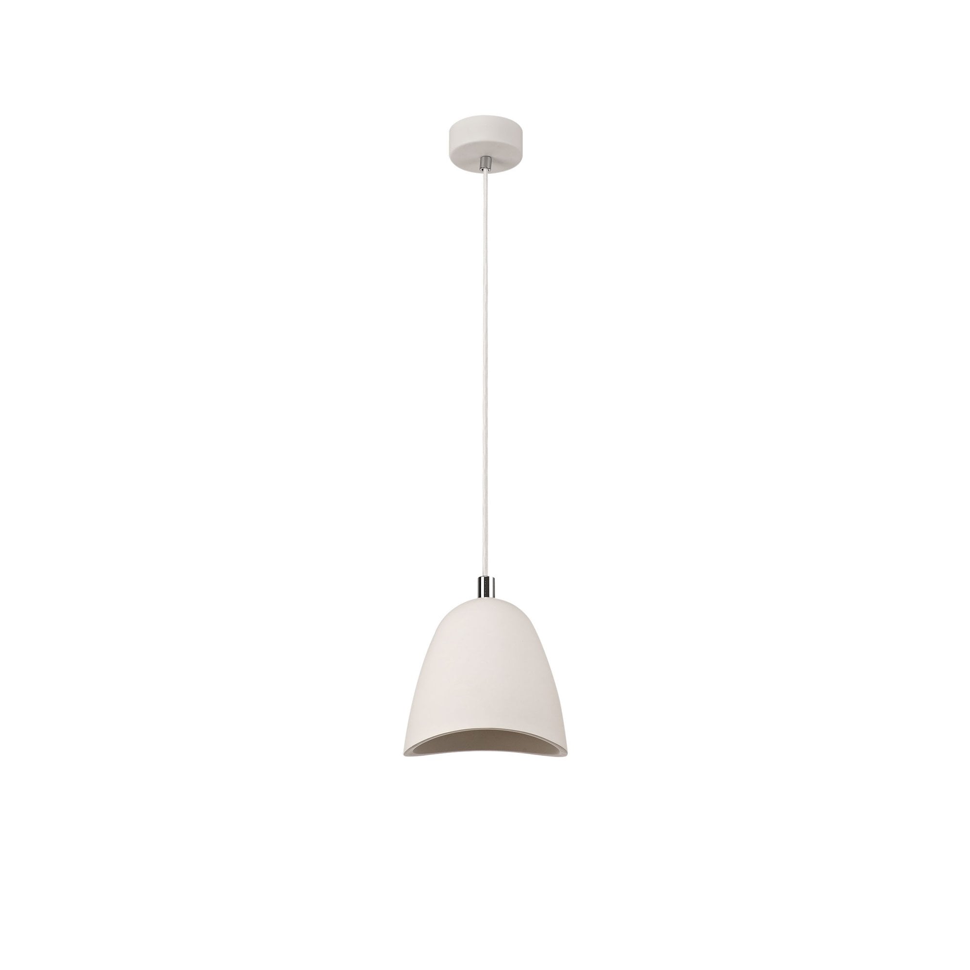 Fabula Theydon Medium Pendant - White Paintable Gypsum