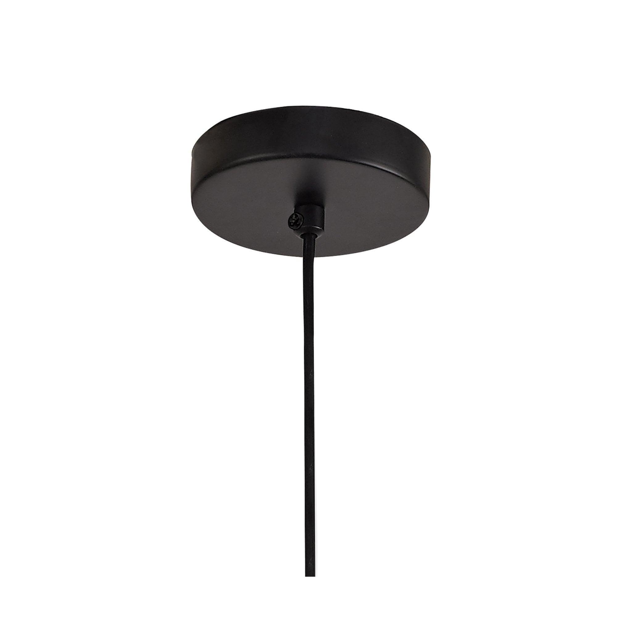 Fabula Cleland Large Single Adjustable Pendant - Matt Black & Satin Gold