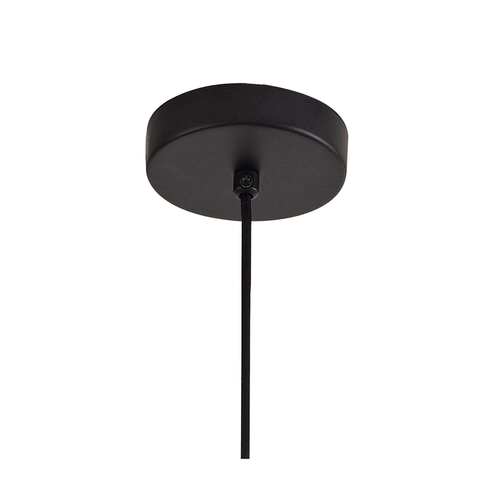 Fabula Cleland Small Single Adjustable Pendant - Matt Black & Satin Gold