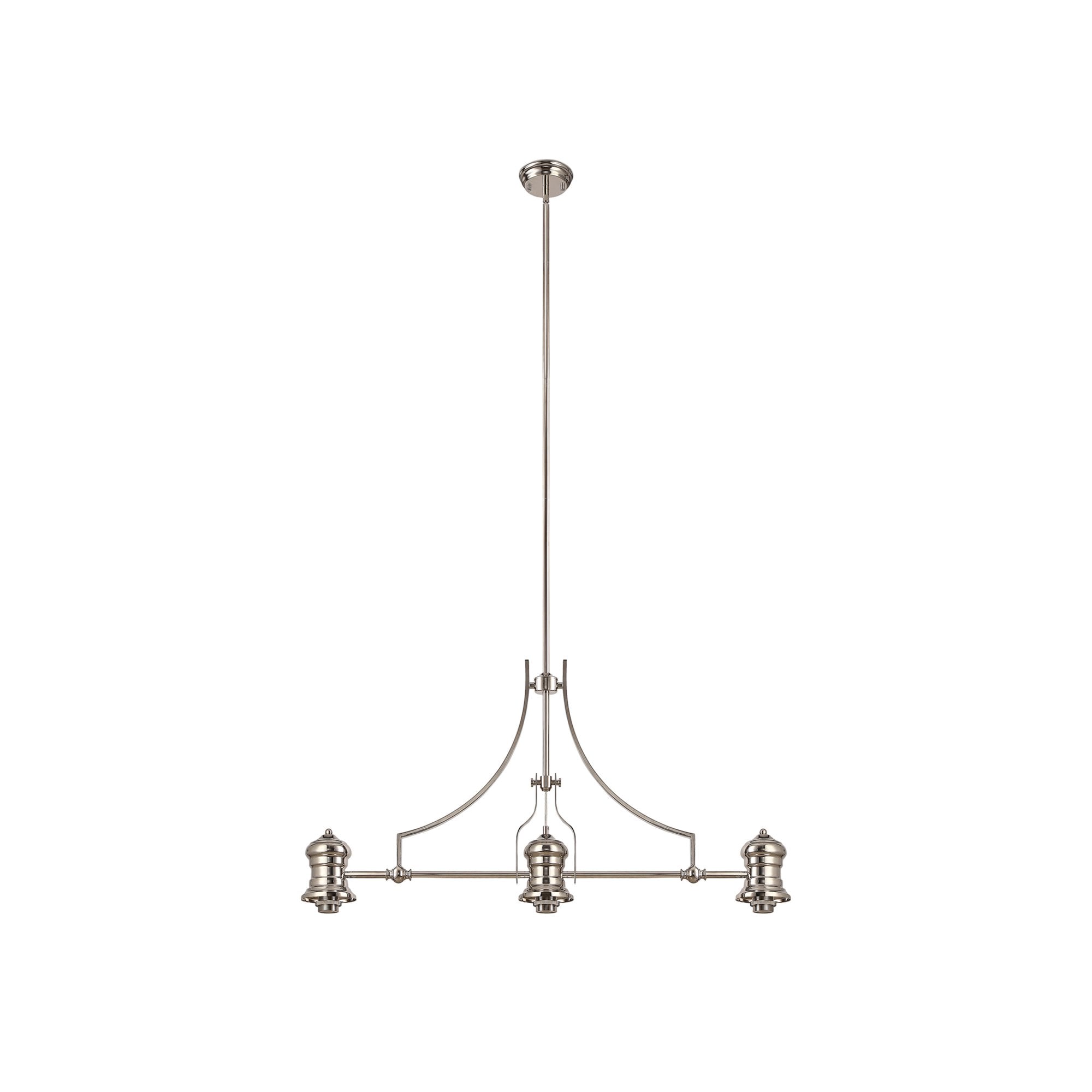 Fabula Epping Linear Pendant Frame - Polished Nickel - Frame Only