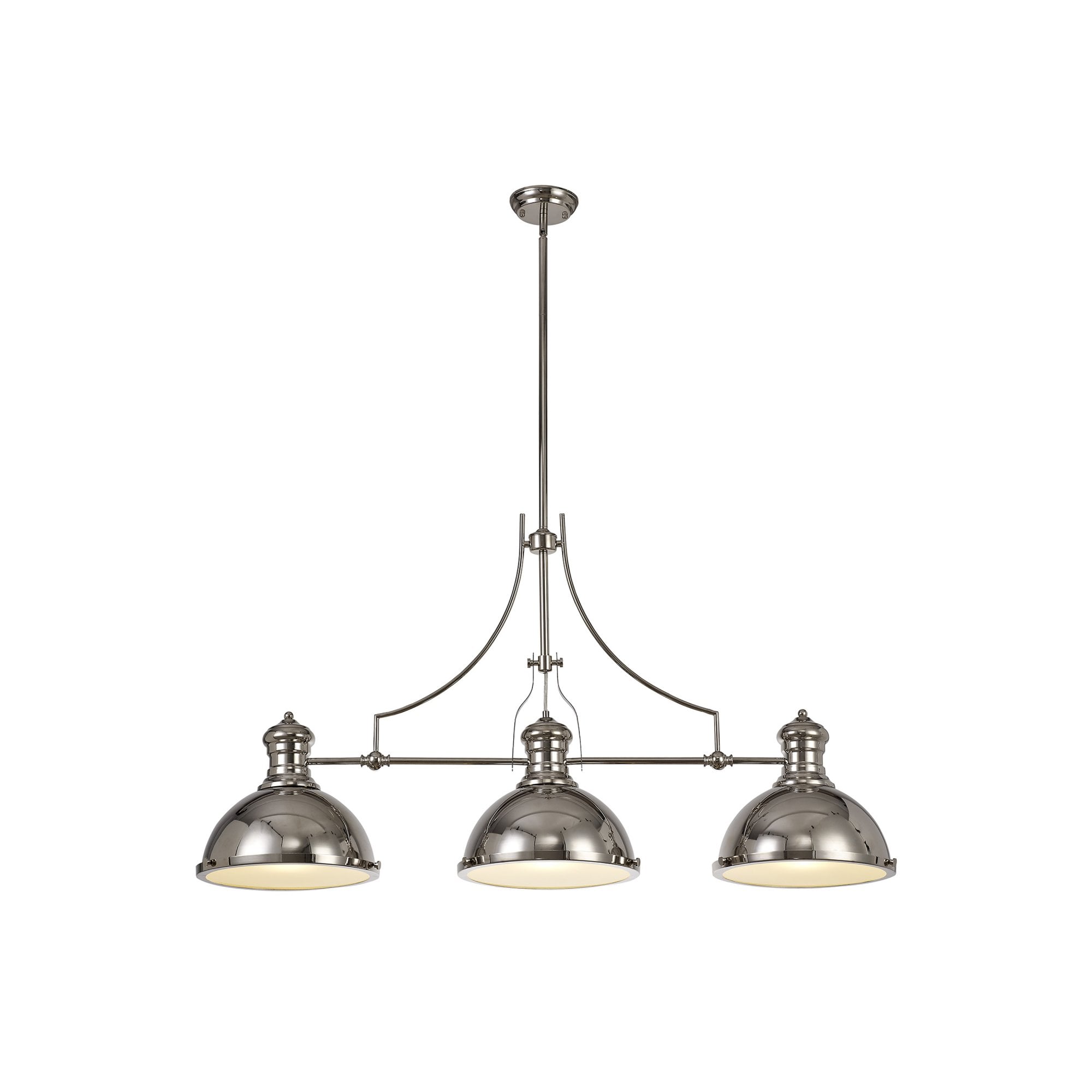 Fabula Epping 3 Light Linear Pendant - Polished Nickel