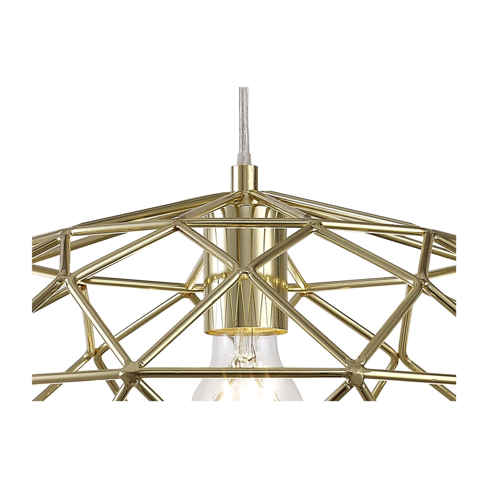 Fabula Cavendish Elliptical Sphere Pendant - Polished Brass