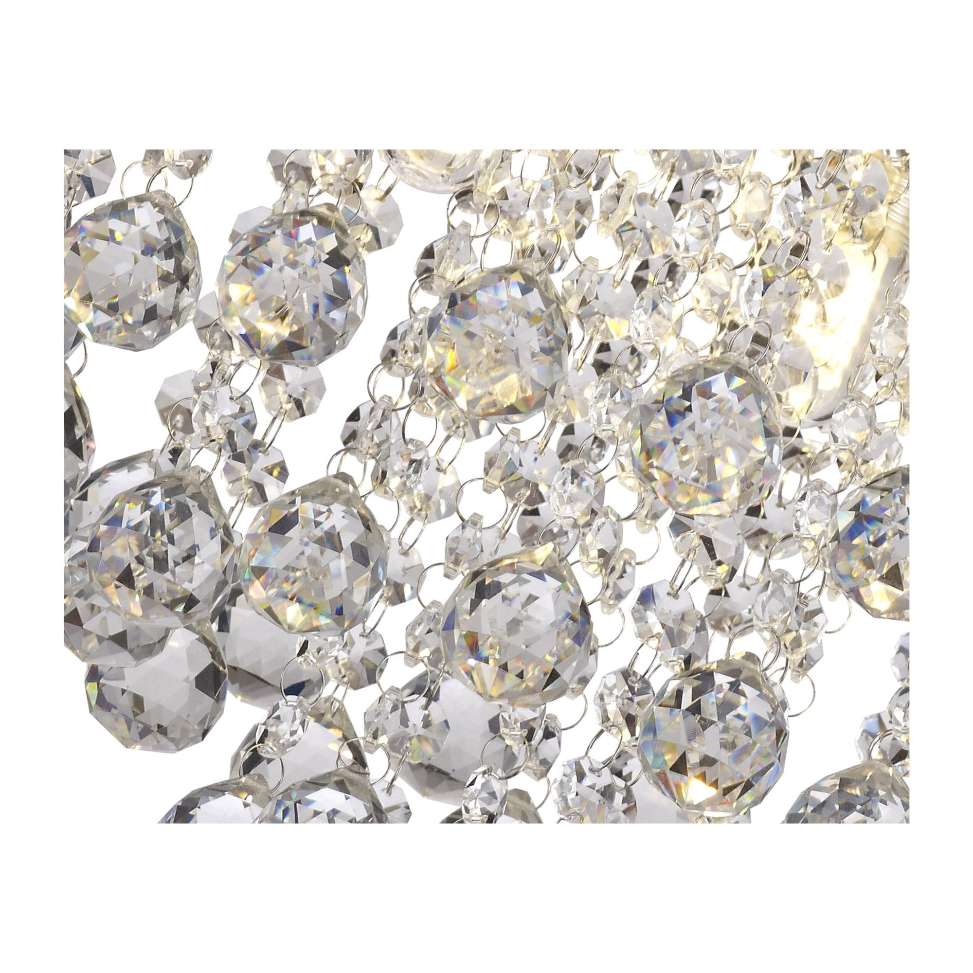 Fabula Valance 4 Light Flush Light - Polished Chrome & Crystal - IP44