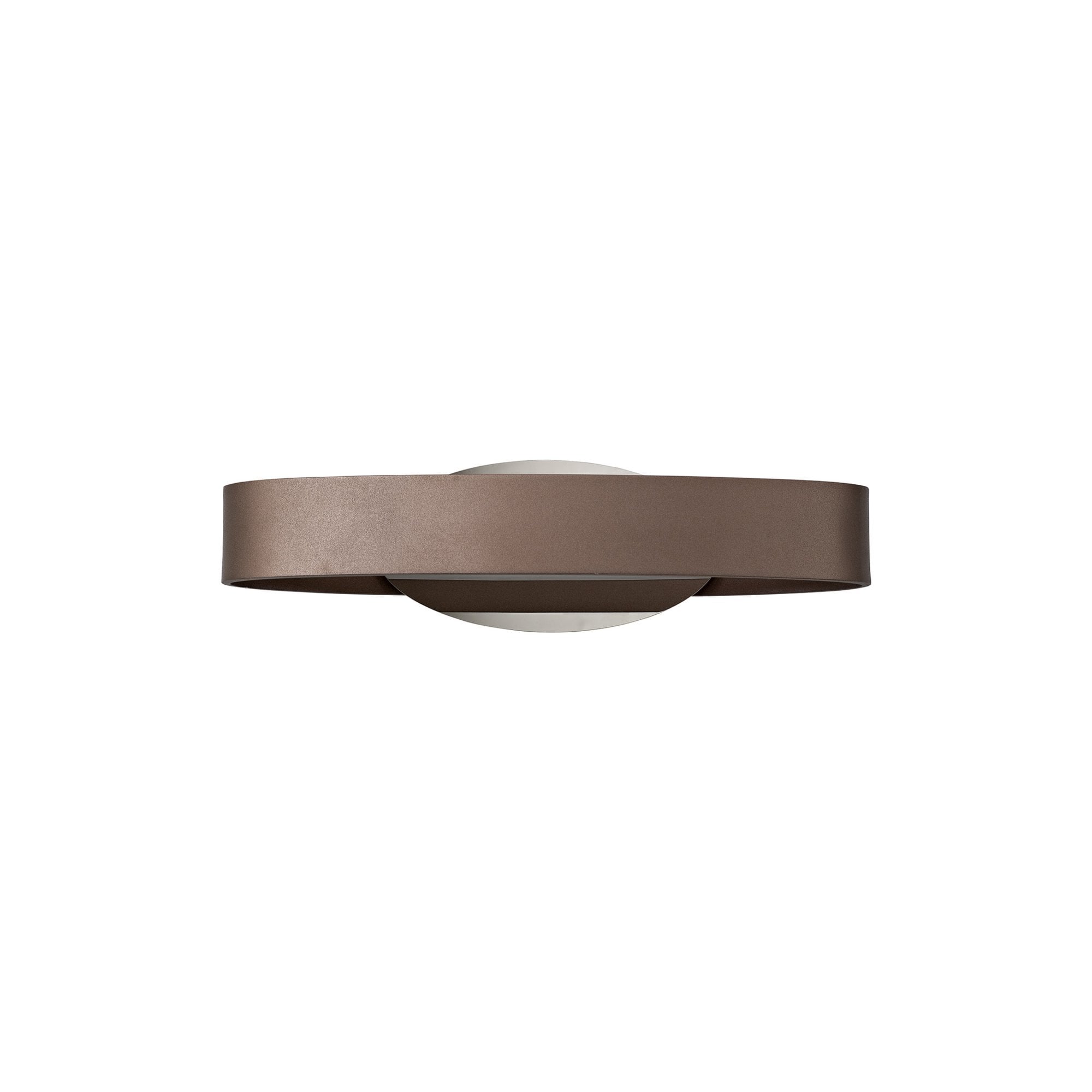Fabula Ellesmere LED Wall Lamp - Satin Brown & Polished Chrome