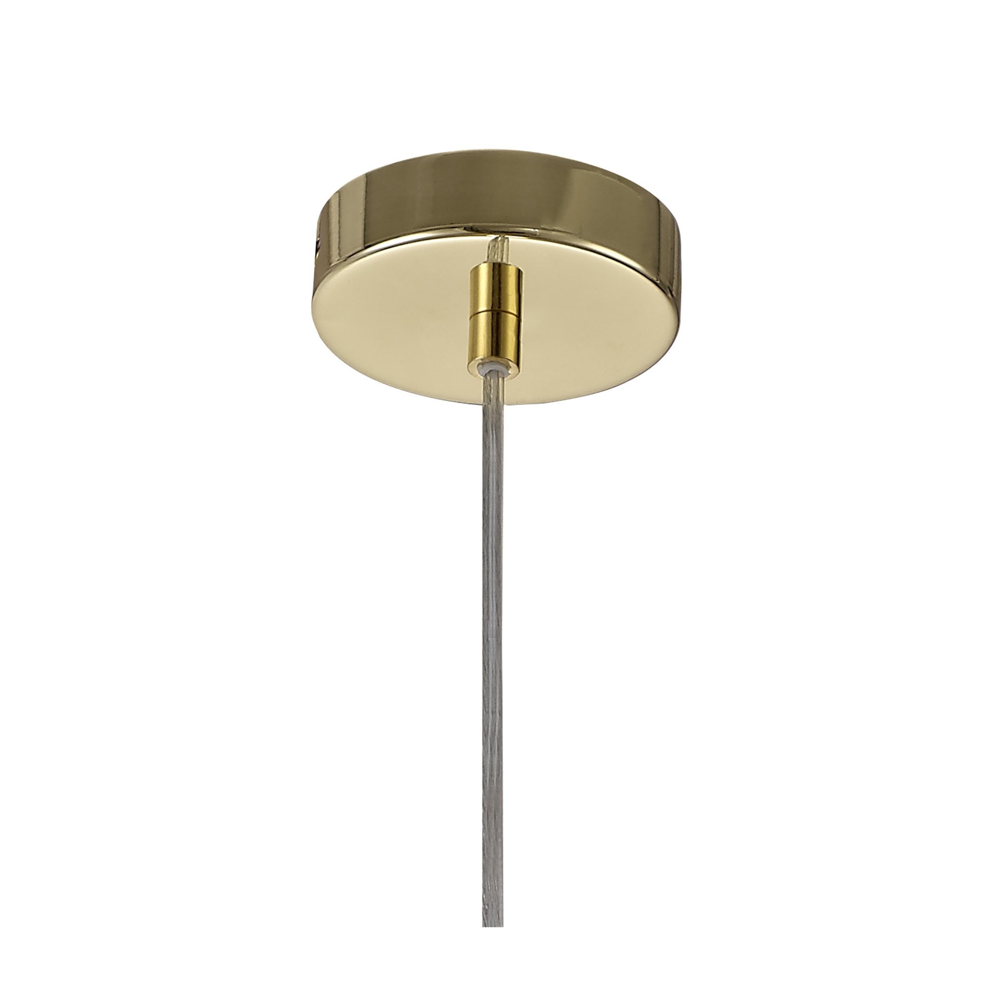 Fabula Cavendish Curved Cylinder Pendant - Polished Brass