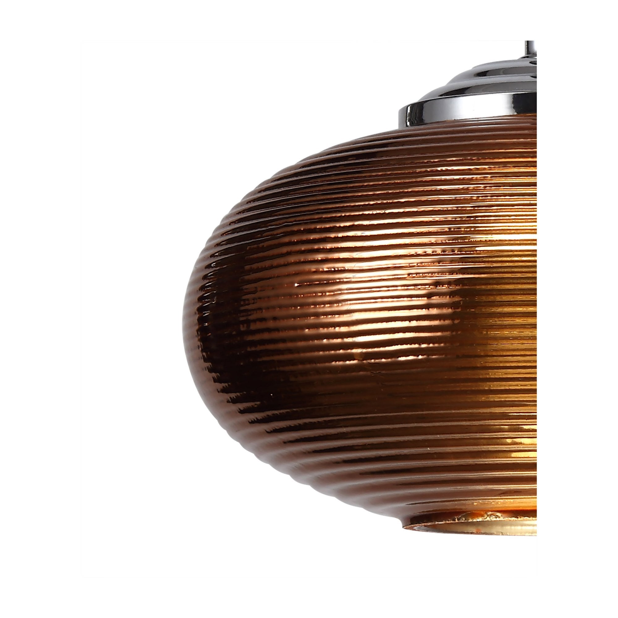Fabula Ripley LED Wall Lamp - Polished Chrome & Copper Glass