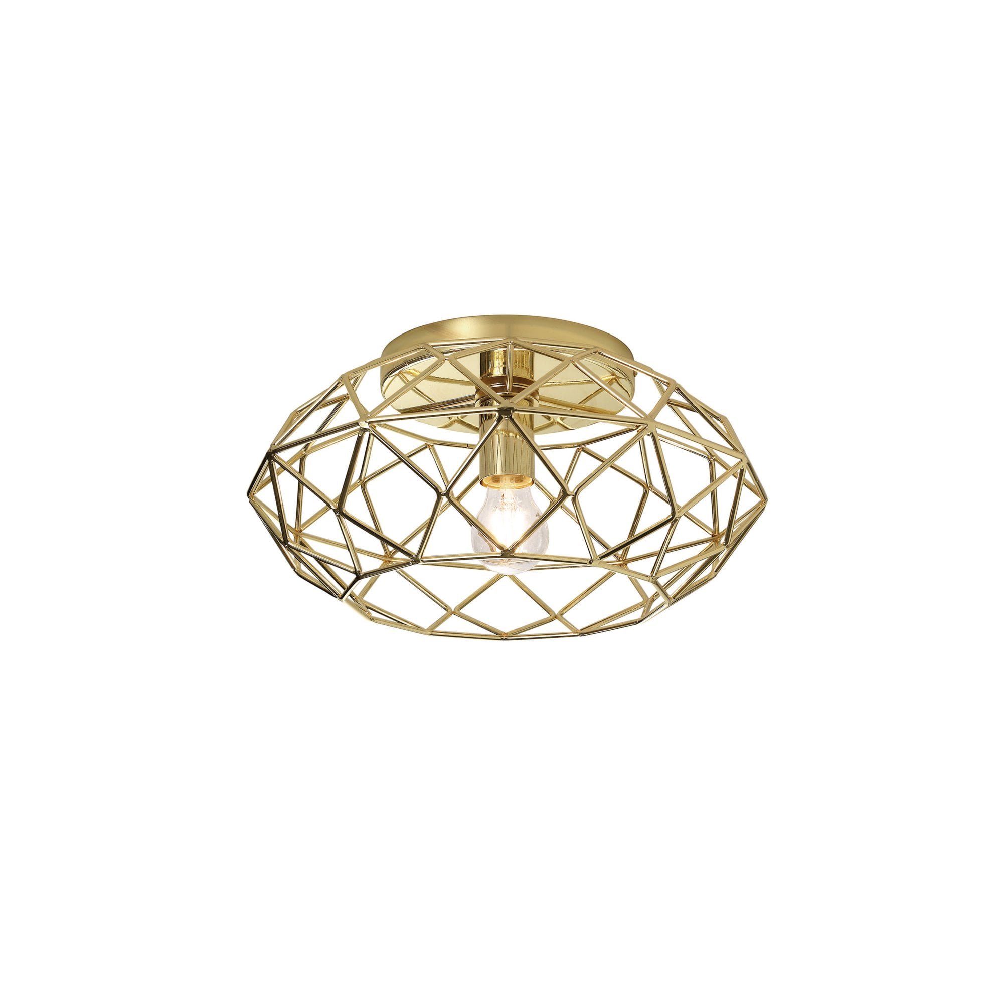 Fabula Cavendish Flush Light - Polished Brass