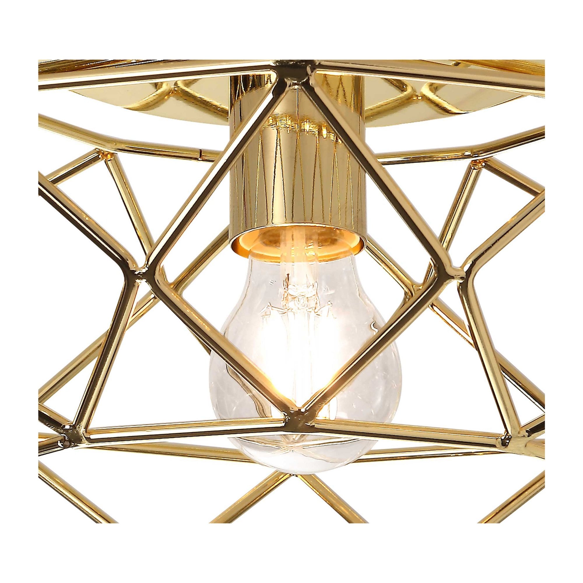 Fabula Cavendish Flush Light - Polished Brass