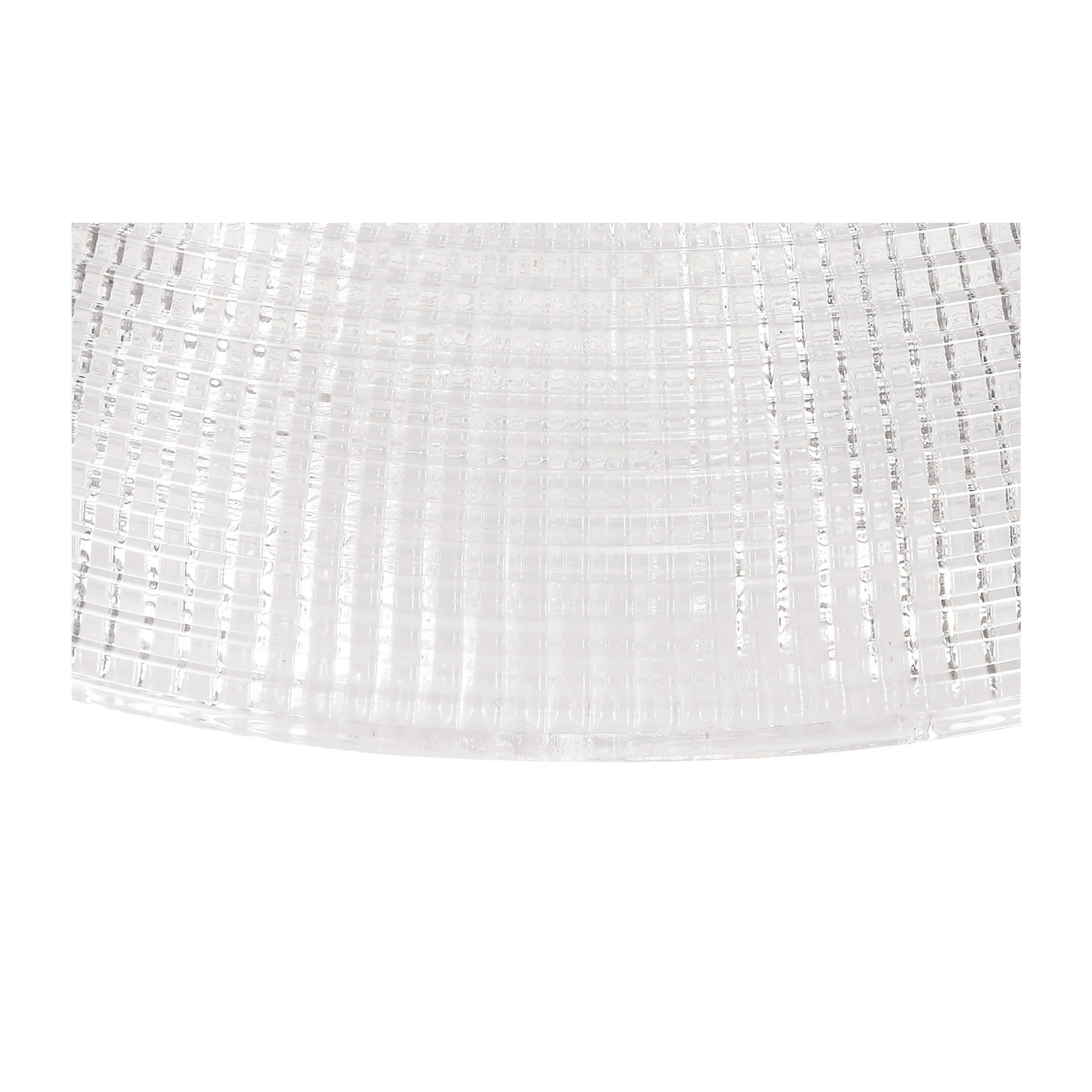 Fabula Epping 30cm Round Shade - Prismatic Effect Clear Glass - Shade Only