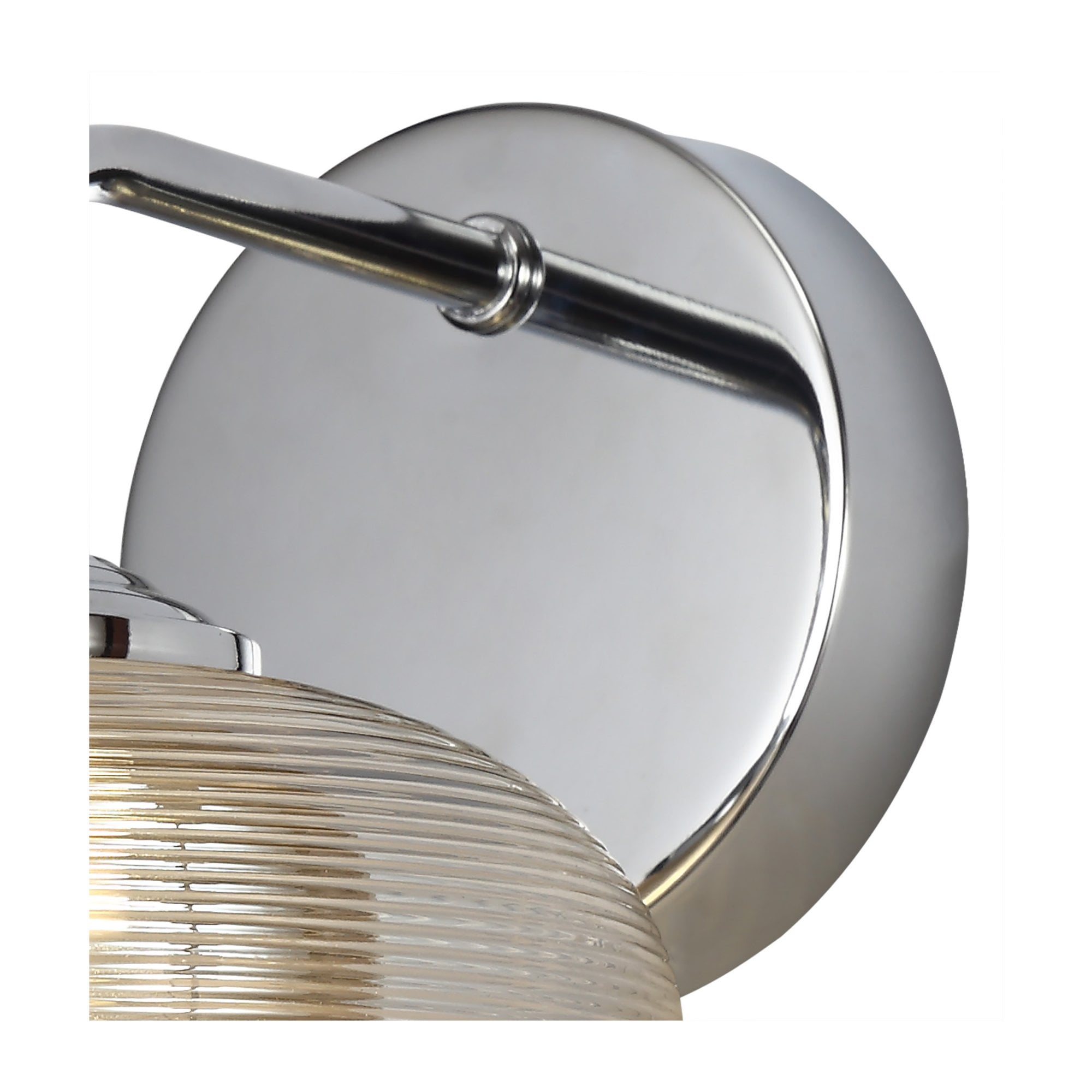 Fabula Ripley LED Wall Lamp - Polished Chrome & Champagne Glass