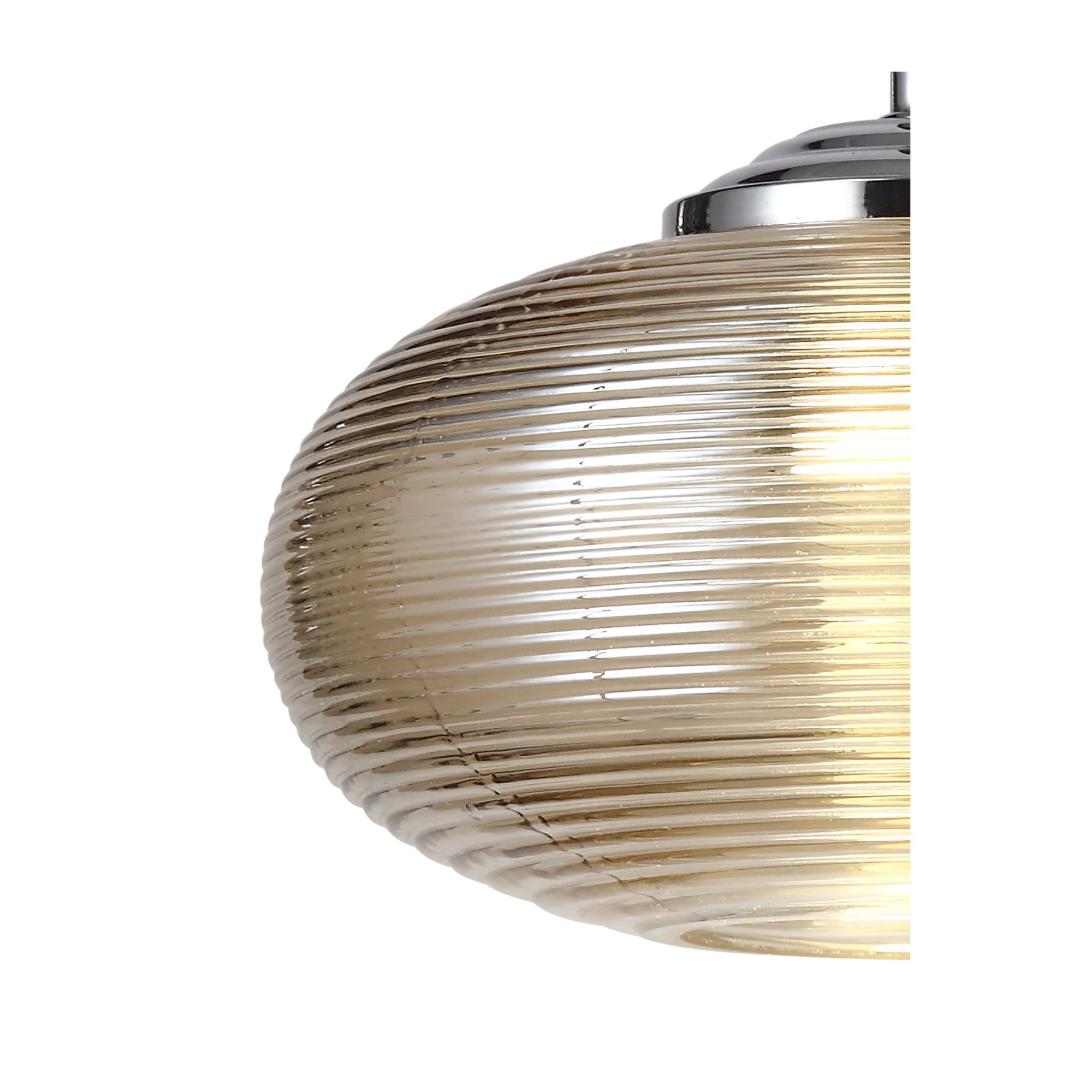 Fabula Ripley LED Wall Lamp - Polished Chrome & Champagne Glass