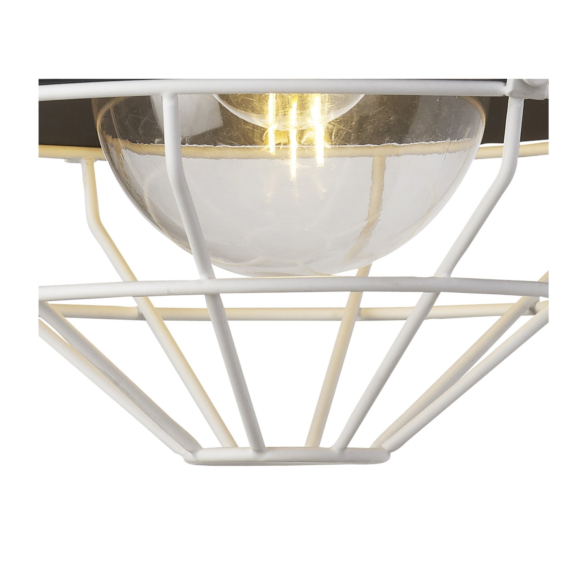 Fabula Maybury Single Curved Arm Wall Lamp - Anthracite & Matt White - IP65