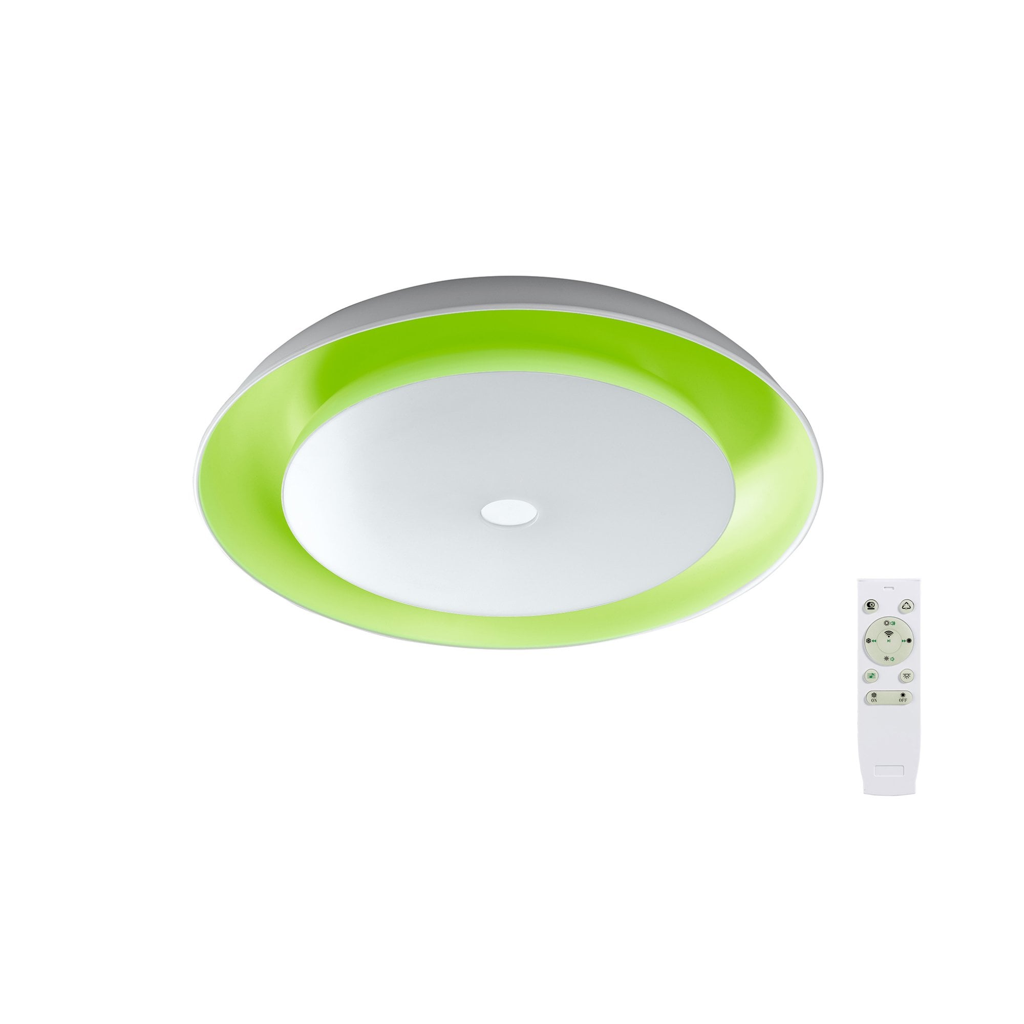 Fabula Forster RGBW LED Flush Light with Bluetooth and Speaker - White