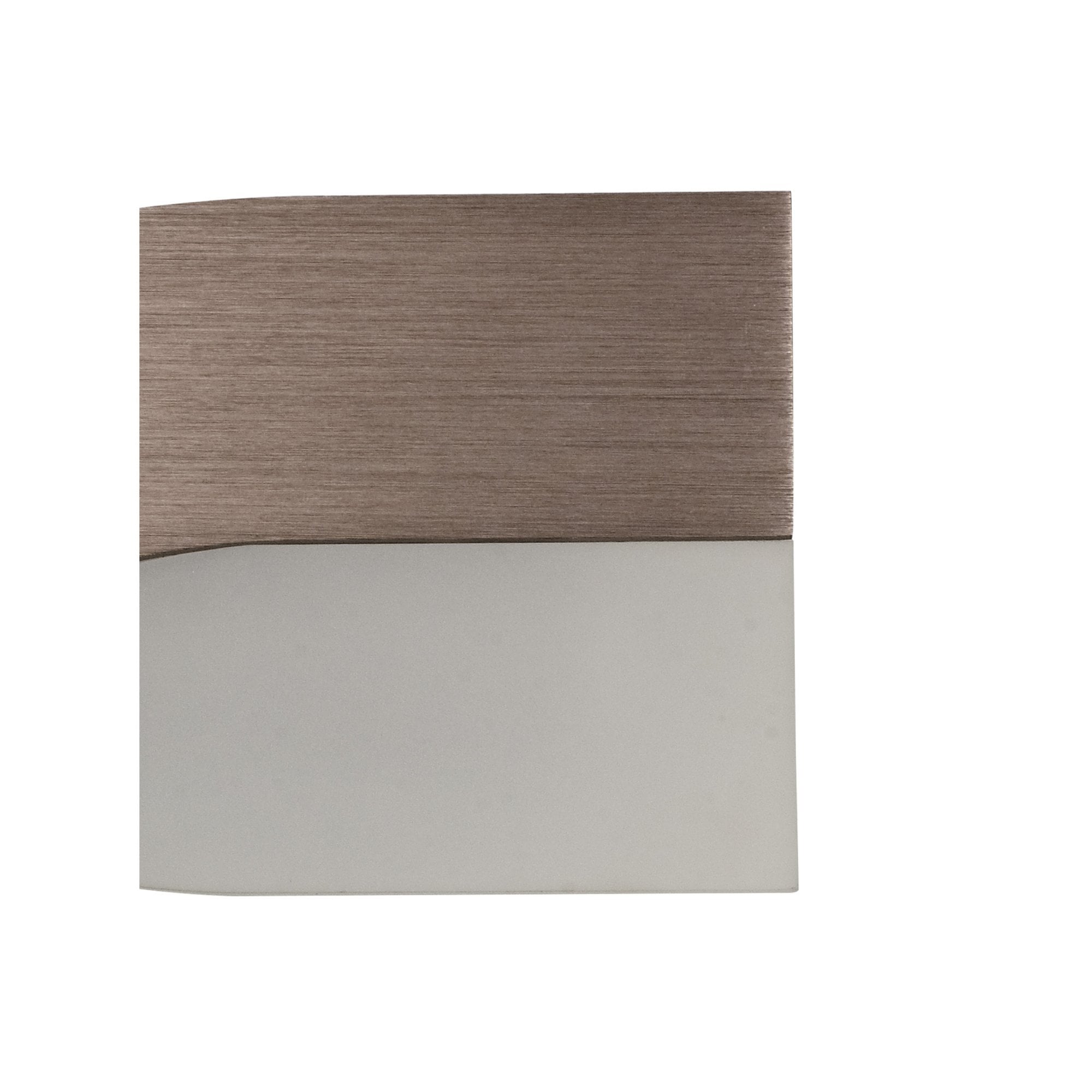 Fabula Coppice LED Wall Lamp - Brushed Brown & Frosted White