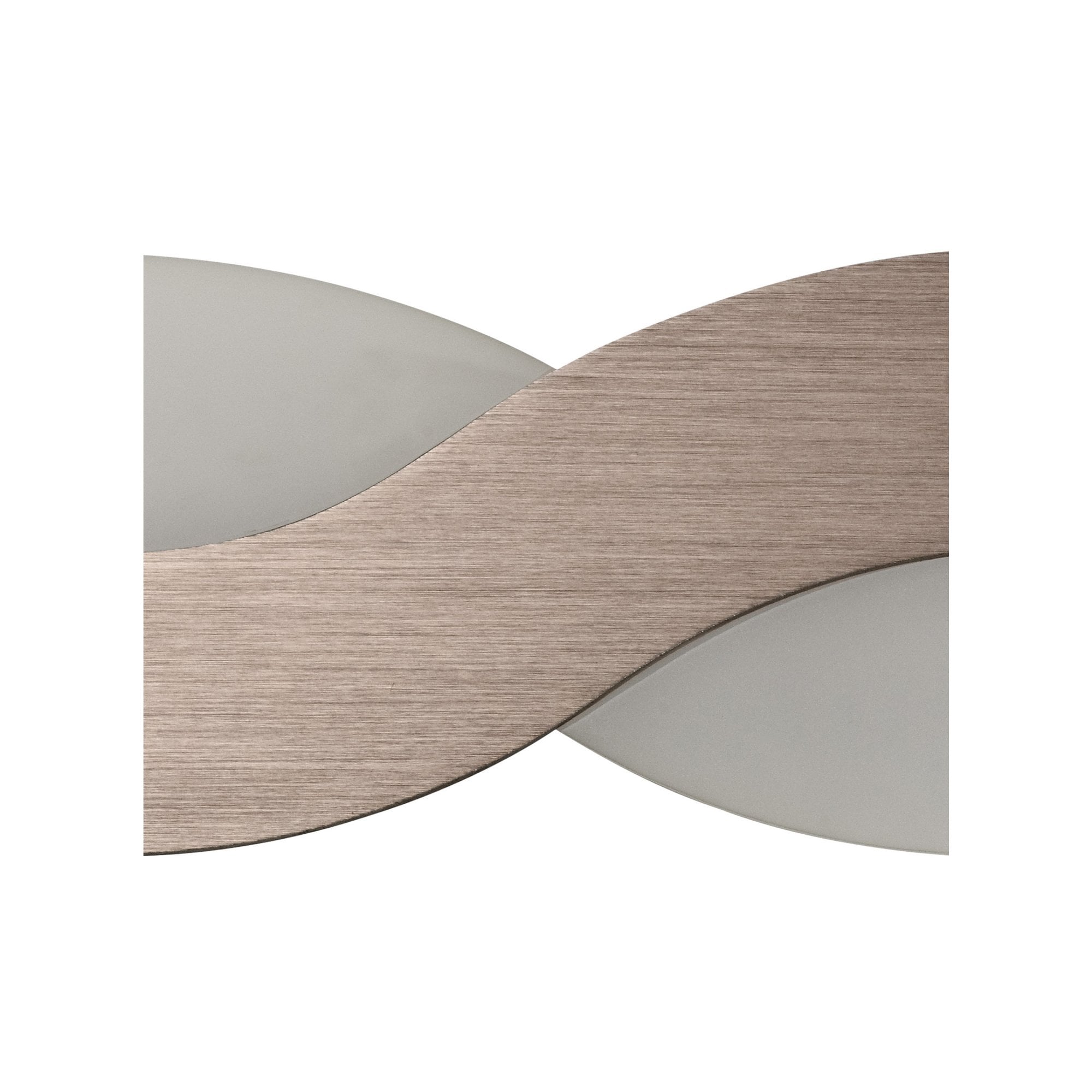 Fabula Coppice LED Wall Lamp - Brushed Brown & Frosted White